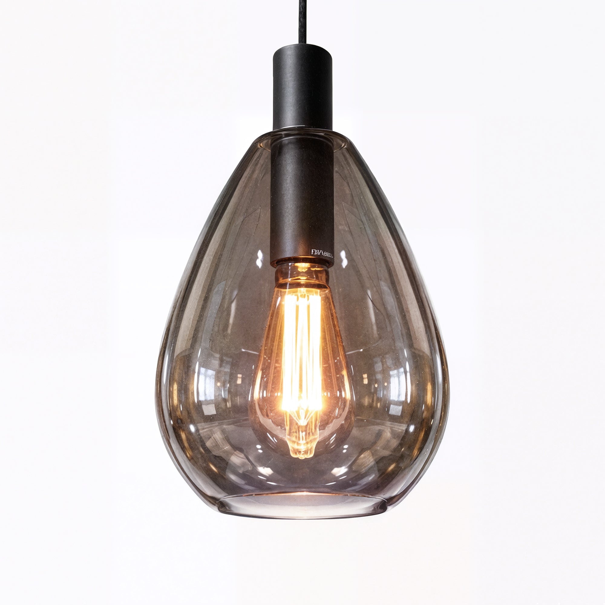 Hanglamp Alba - 4-lichts - Smoke - Glas