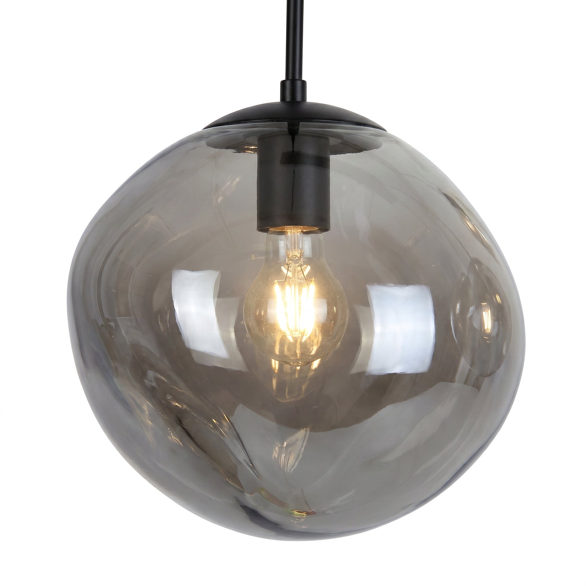 Hanglamp Diora - 5-lichts - Smoke - Glas