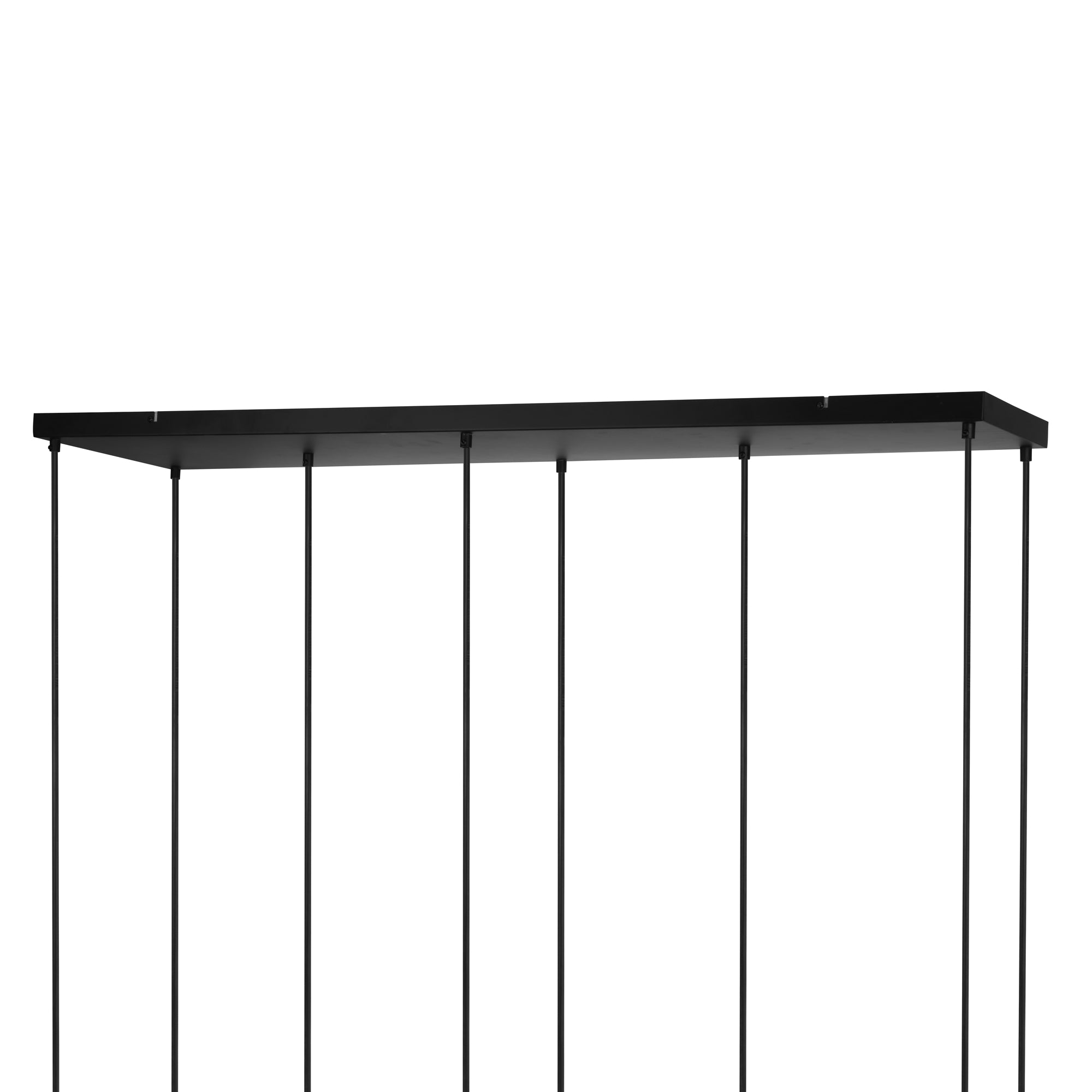 Hanglamp Badoe - 8-lichts - Smoke - Glas