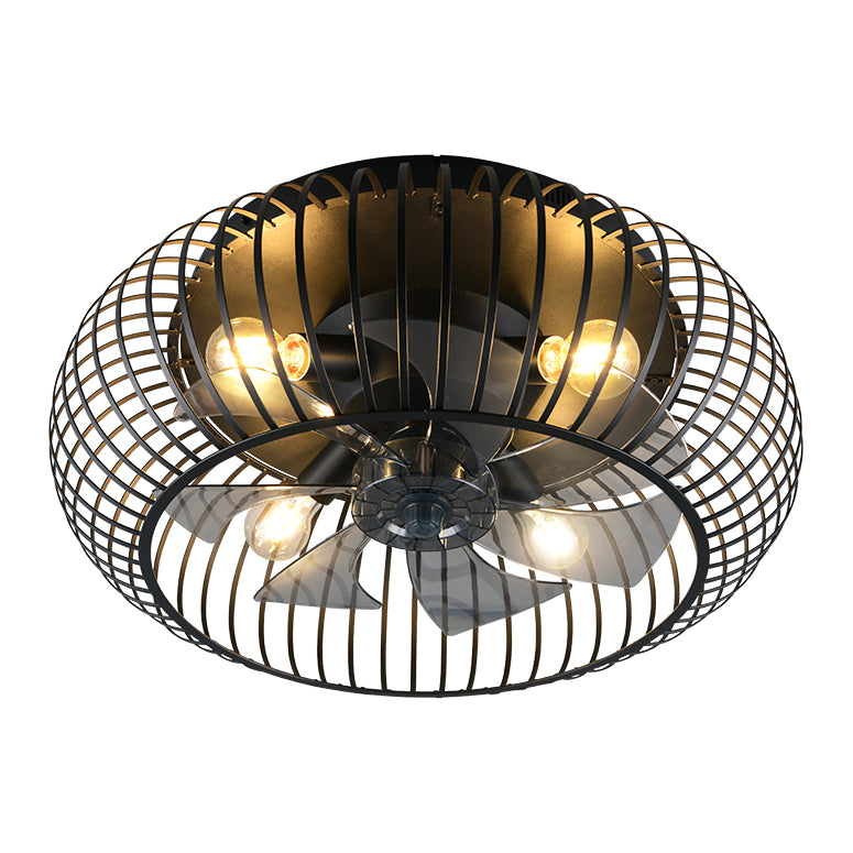 Plafondventilator Sora - Met Lamp - Mat Zwart