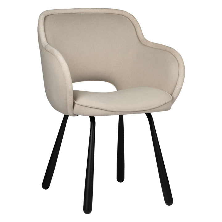 Eetkamerstoel Sorano - Beige - Suede