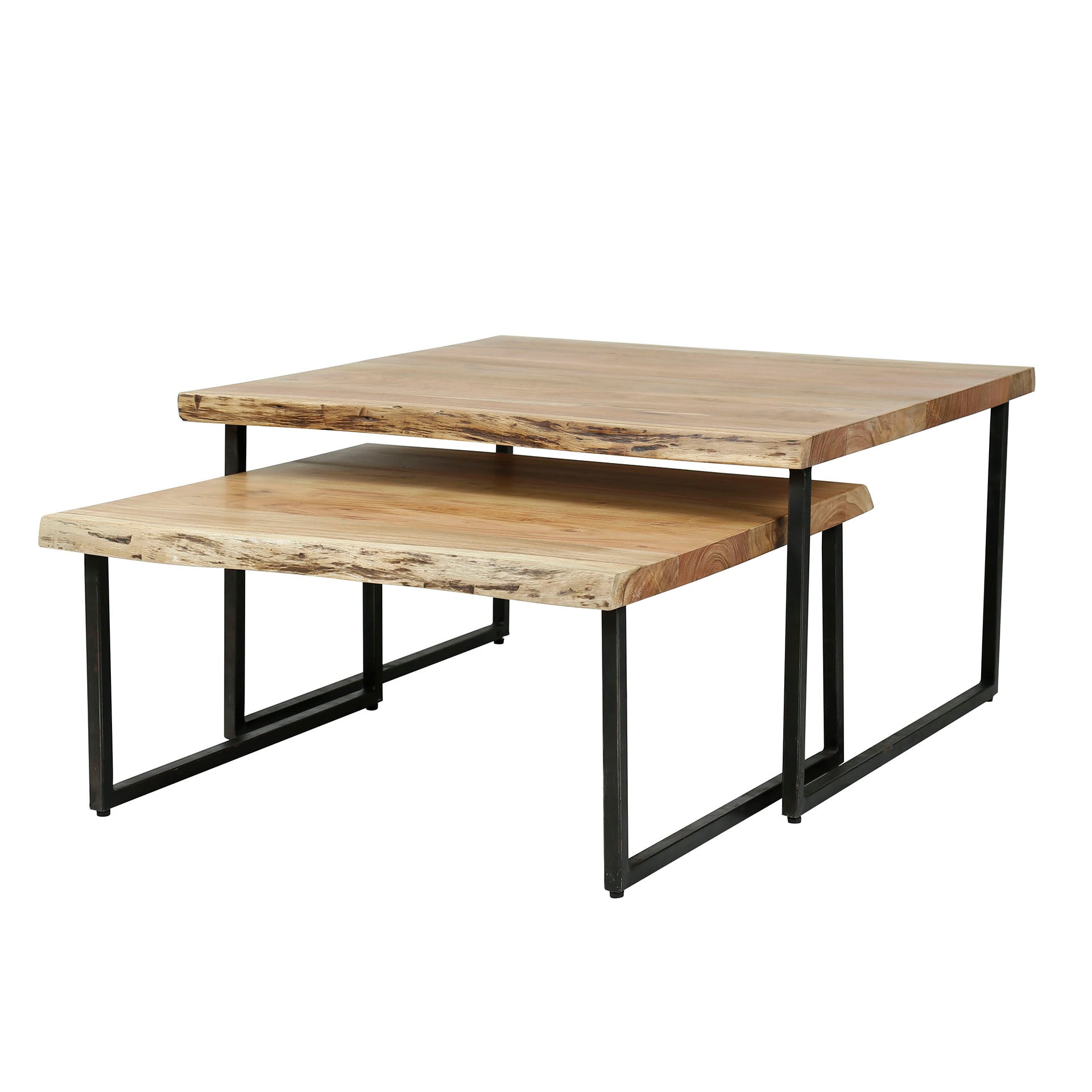 Salontafel Imperial - Lichtbruin - Acaciahout - Set van 2