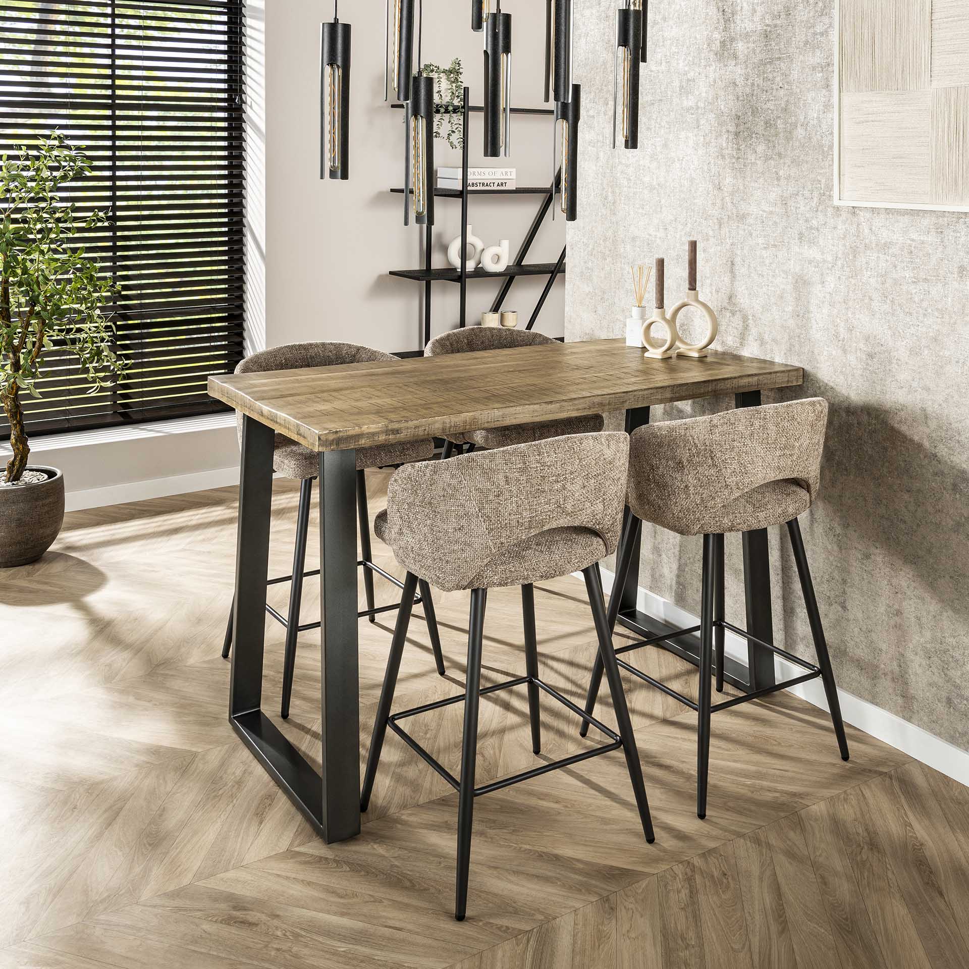 Bartafel Nimbus - Bruin - Mangohout - 135 cm