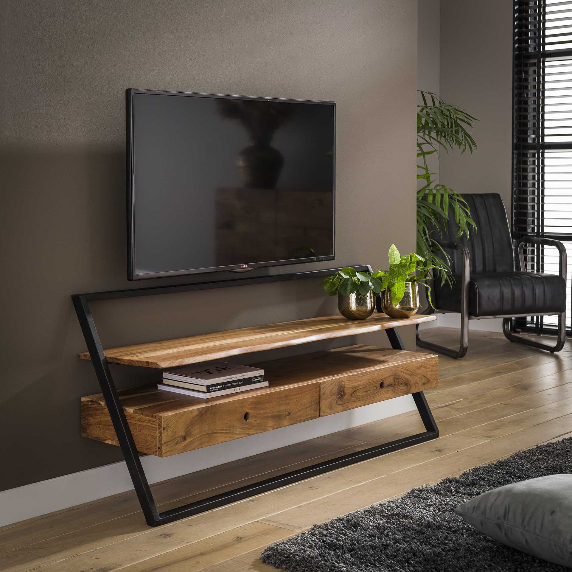 TV-meubel Treasure - Lichtbruin - Acaciahout
