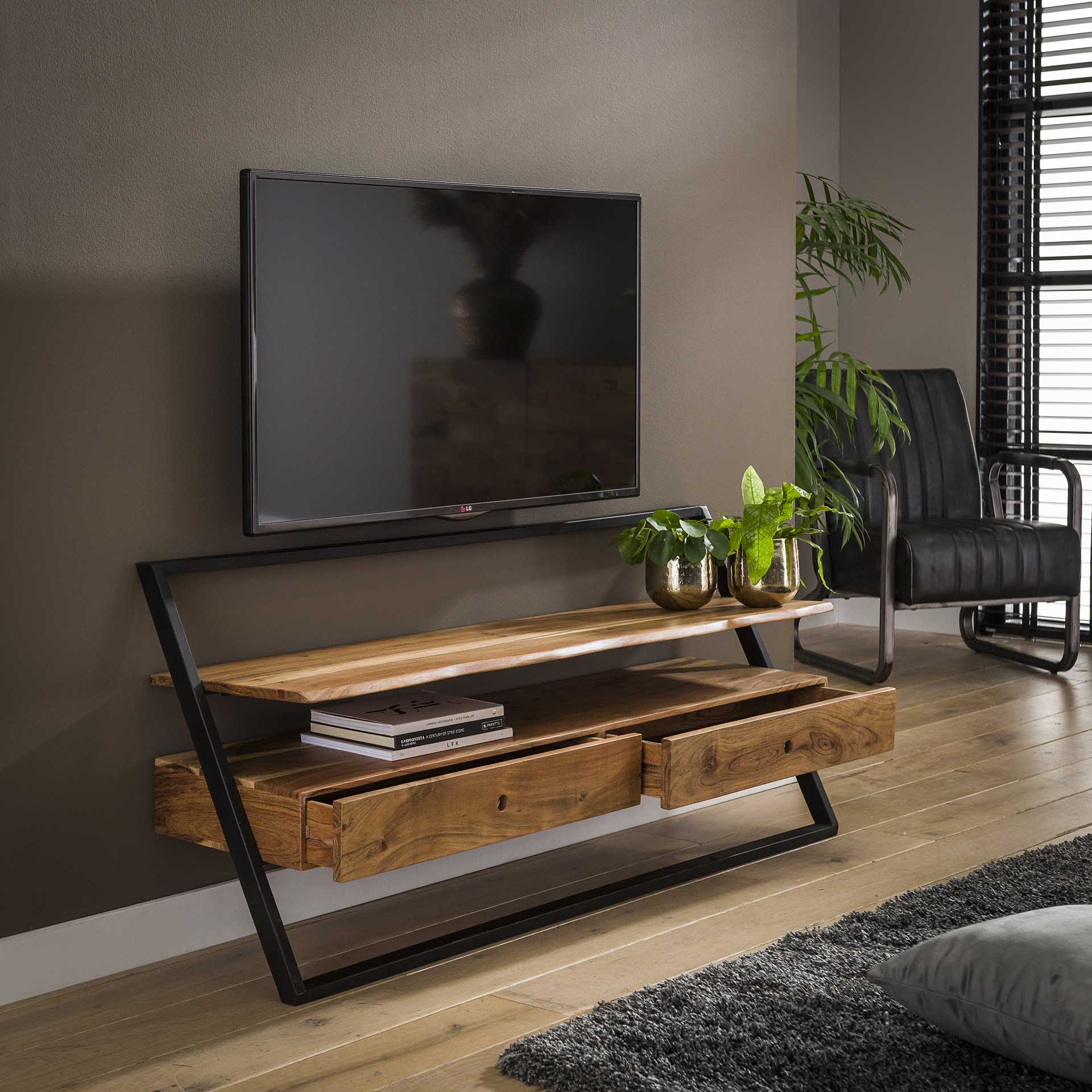 TV-meubel Treasure - Lichtbruin - Acaciahout