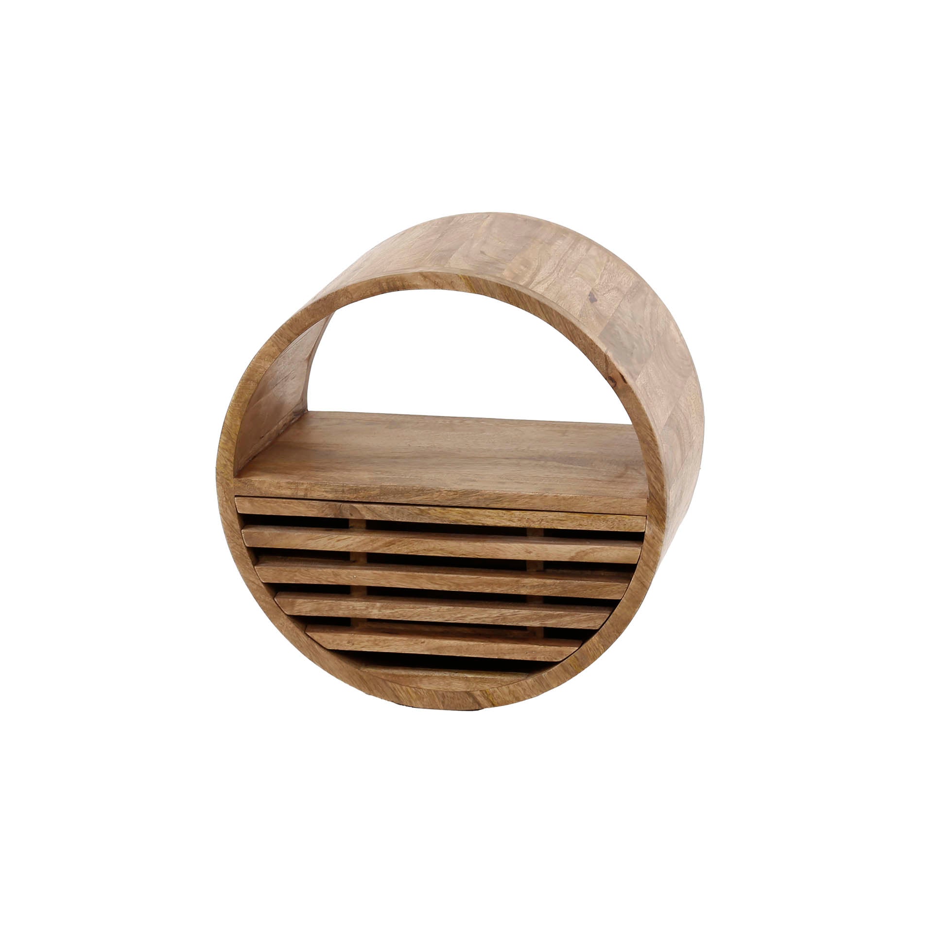 Wandschap Mirage - Bruin - Mangohout - 40 cm