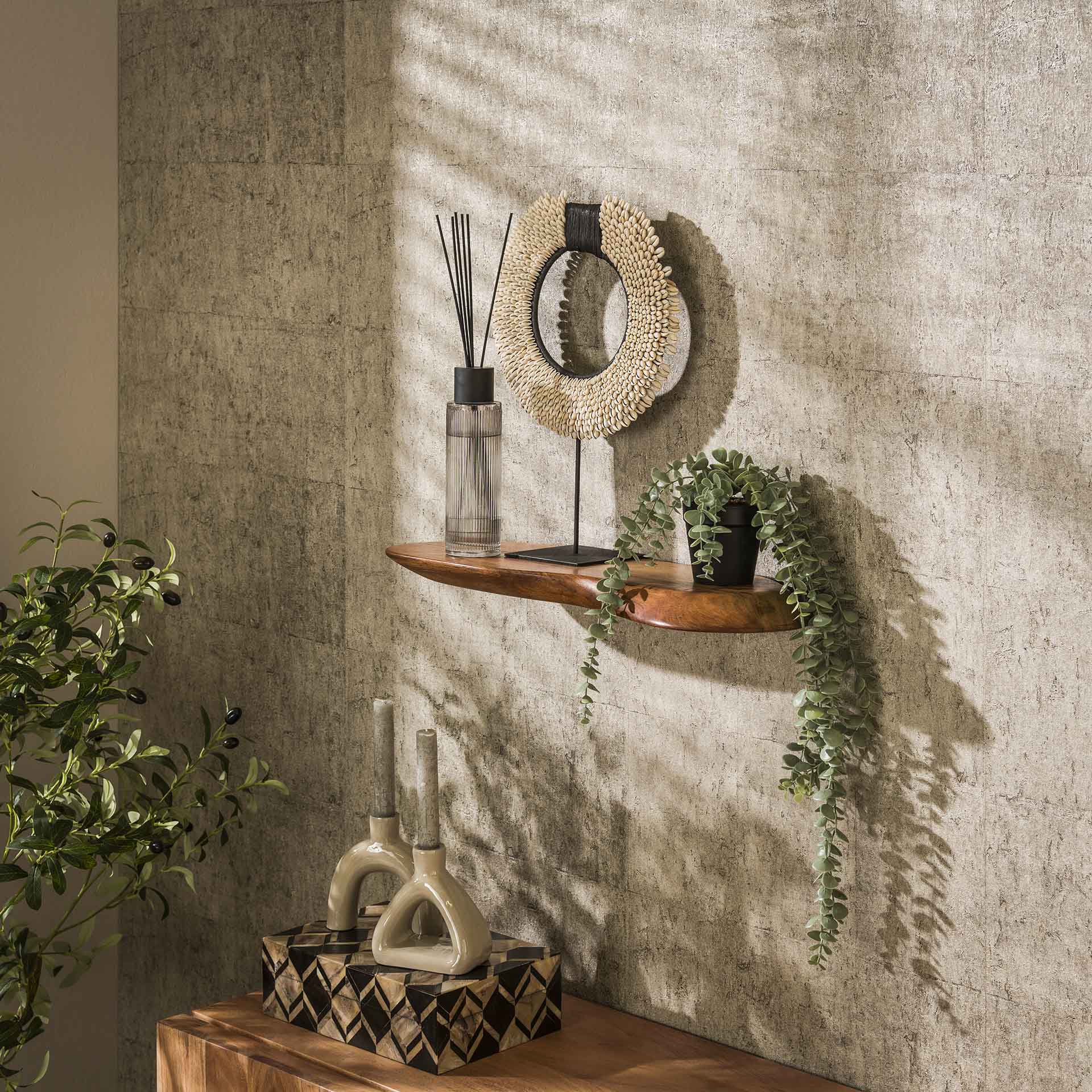 Wandplank Rose - Bruin - Acaciahout - 60 cm