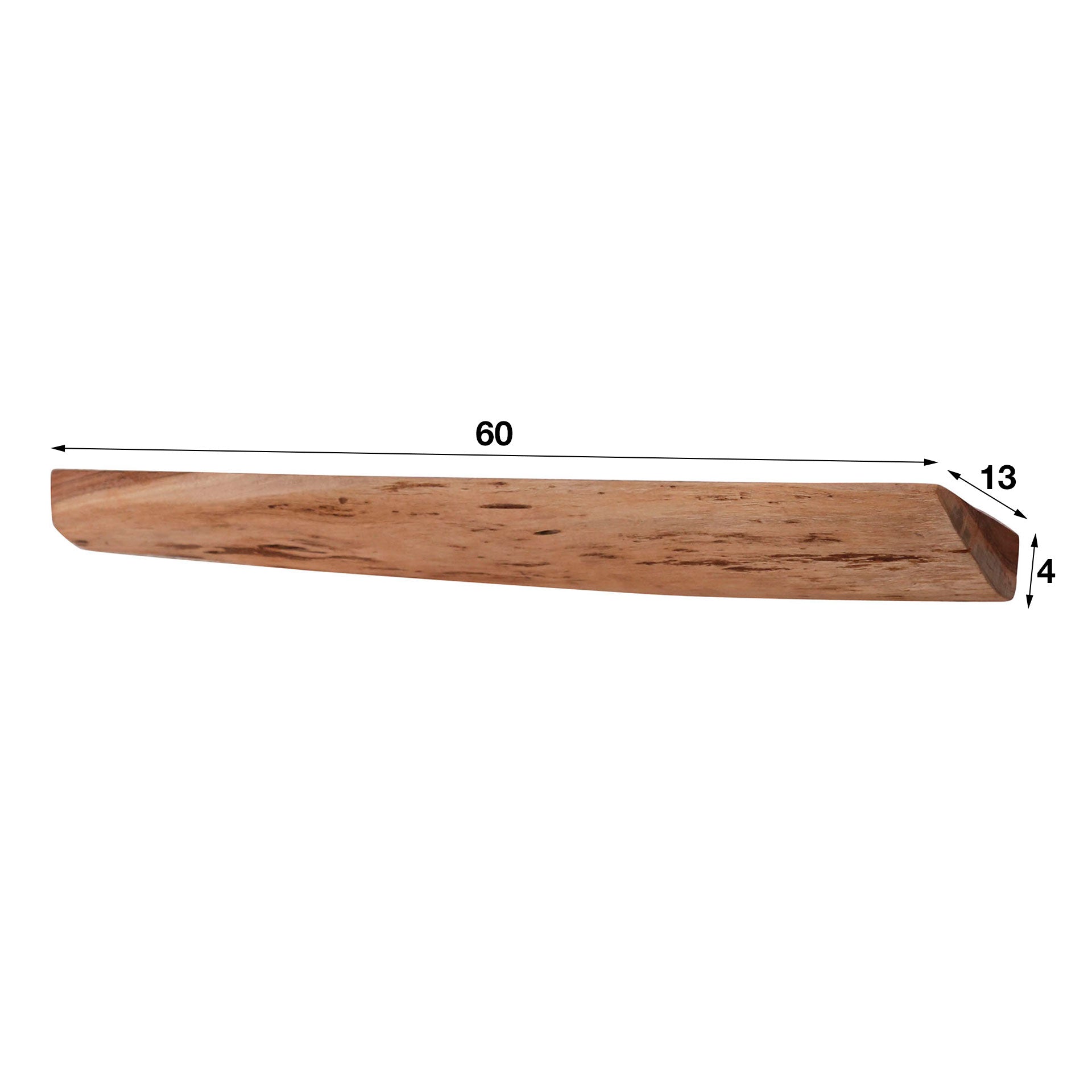 Wandplank Elegance - Bruin - Acaciahout - Set van 3