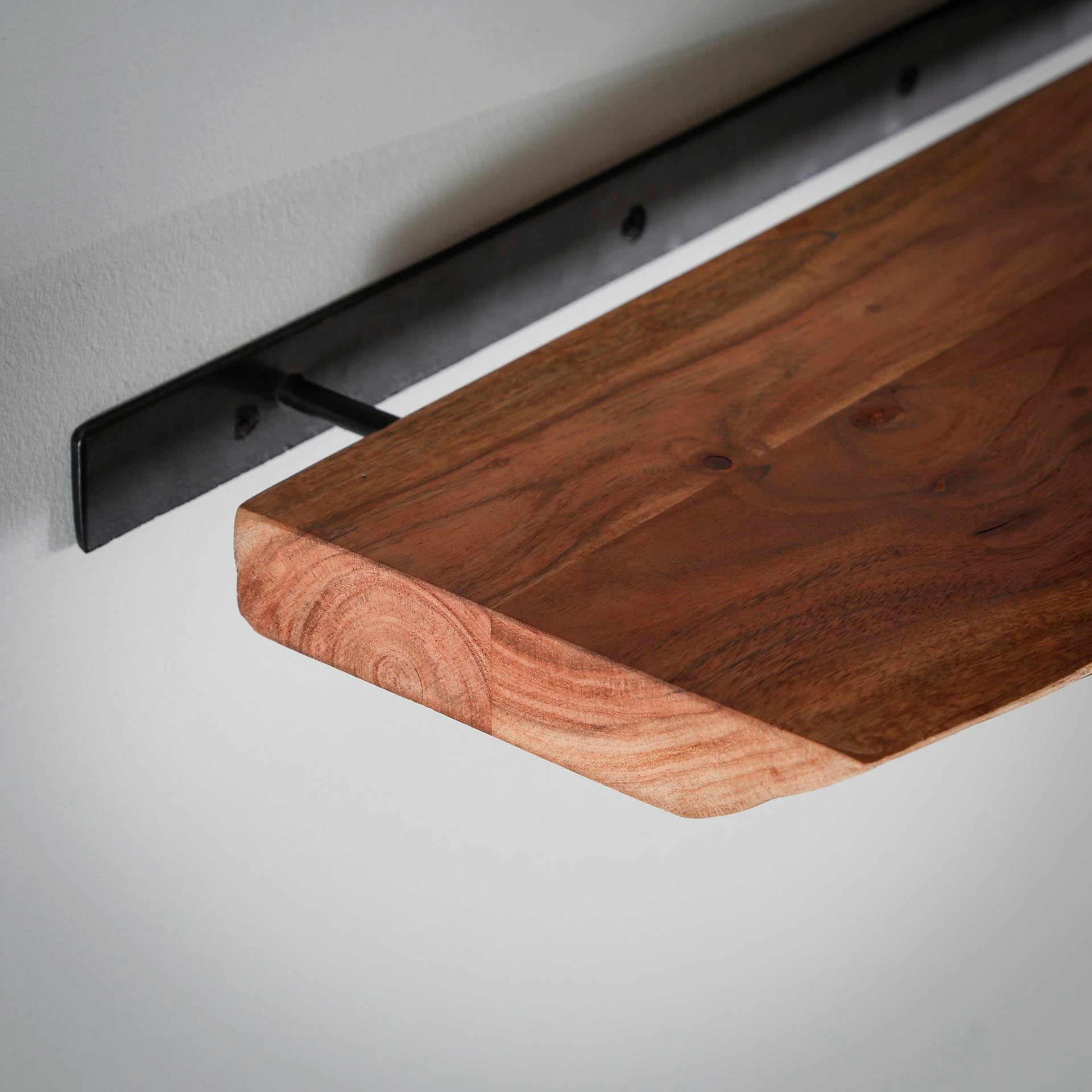 Wandplank Luc - Bruin - Acaciahout - 120 cm