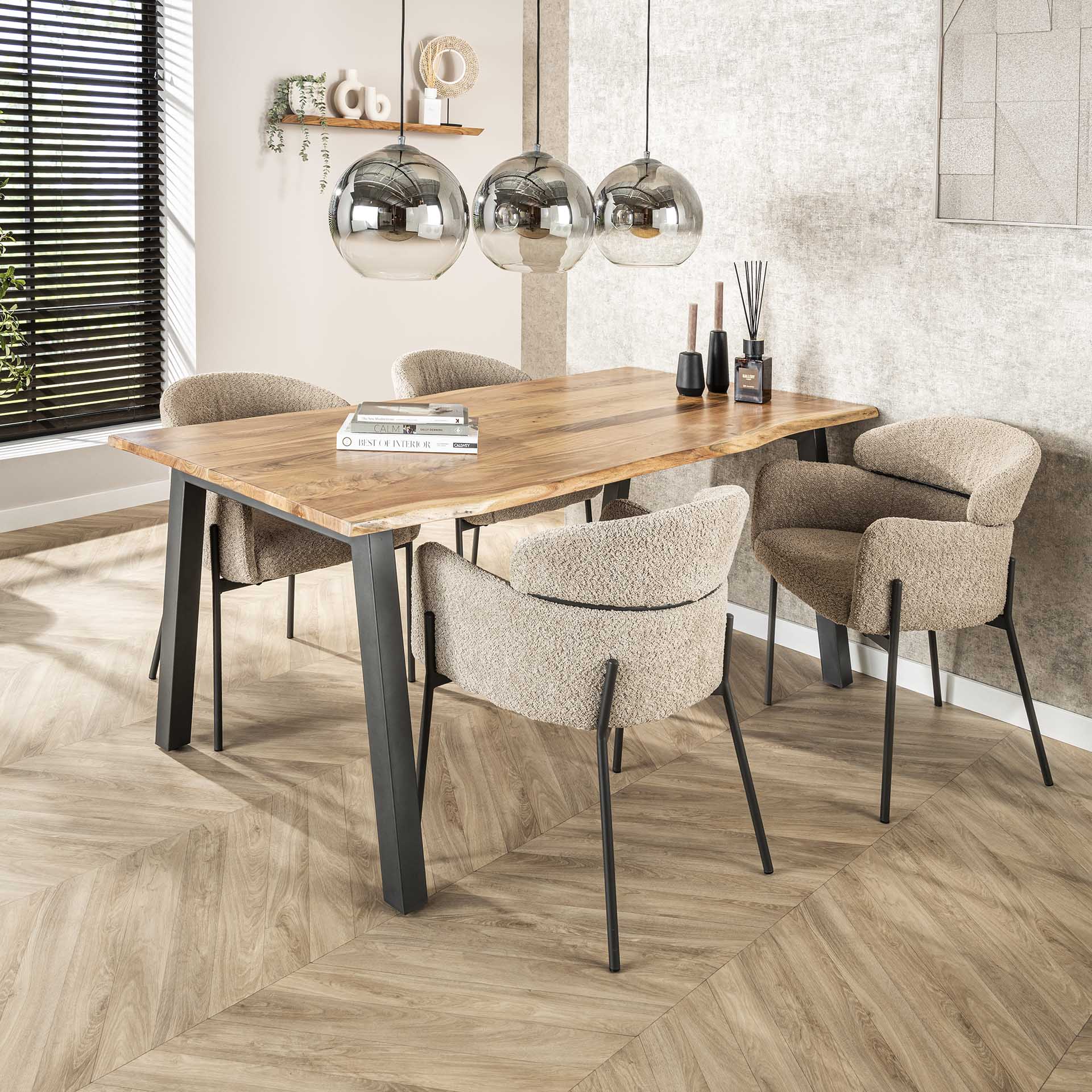 Eettafel Hazel - Rechthoekig - Acaciahout - 180 cm