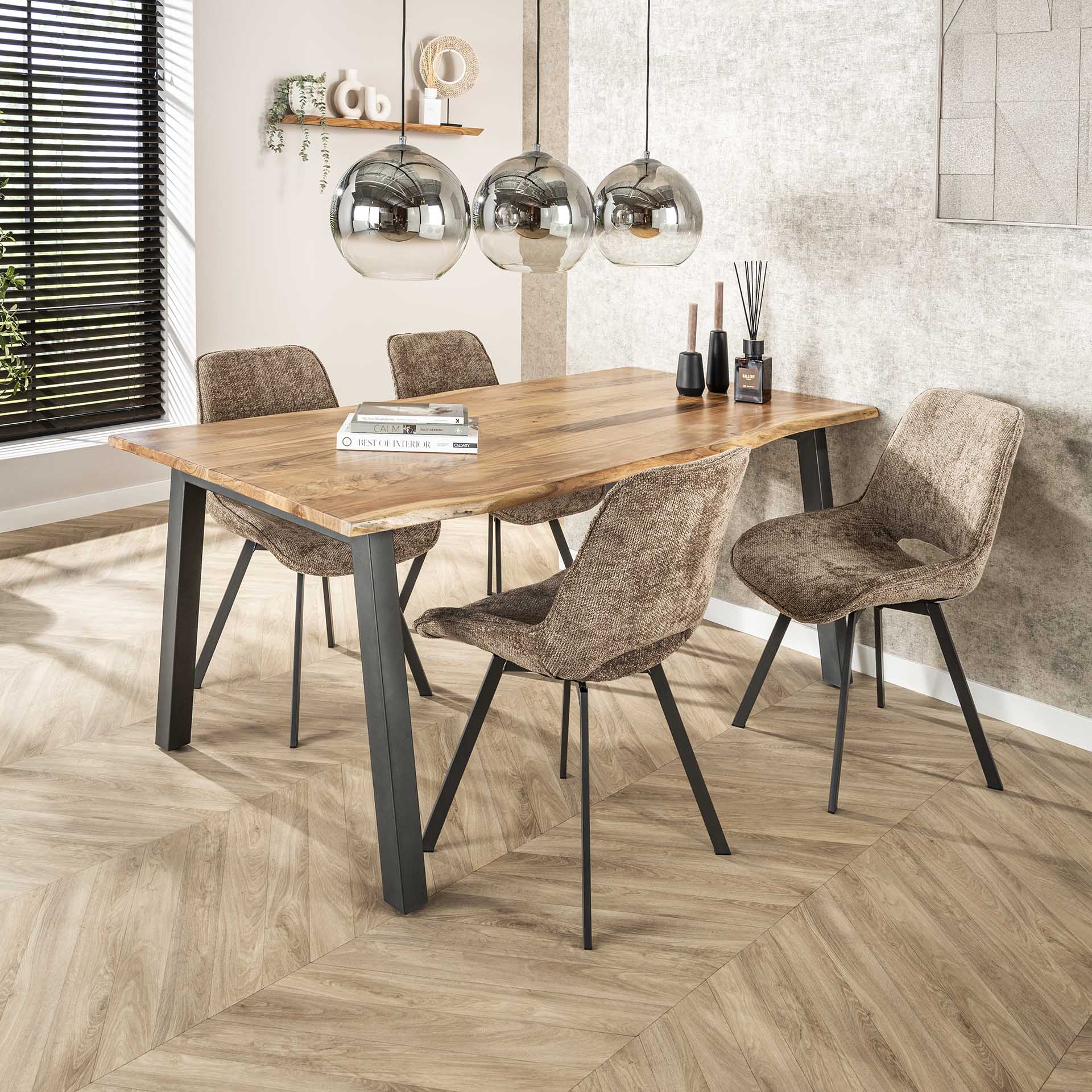 Eettafel Hazel - Rechthoekig - Acaciahout - 180 cm
