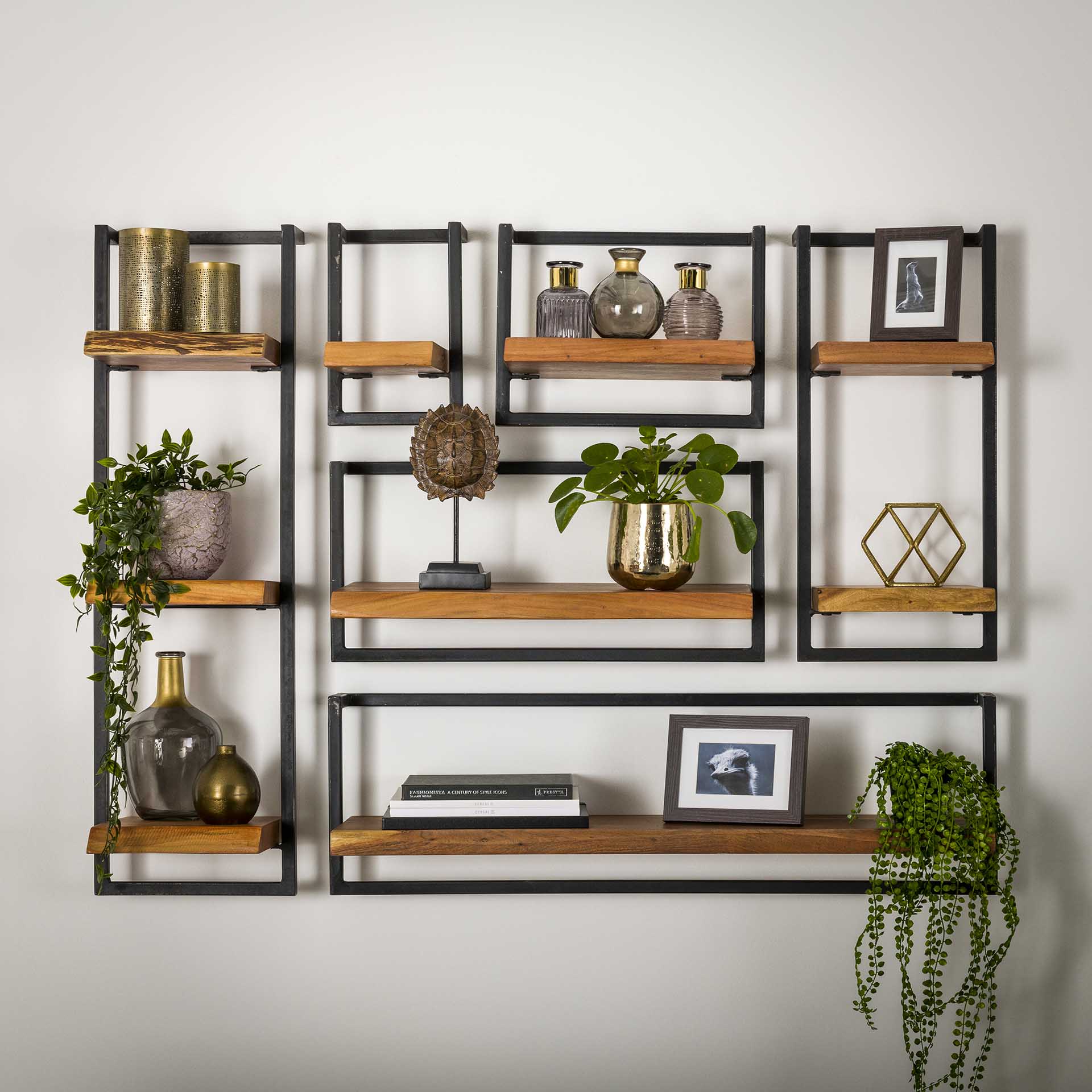 Wandplank Jacob - Bruin - Acaciahout - 20 cm