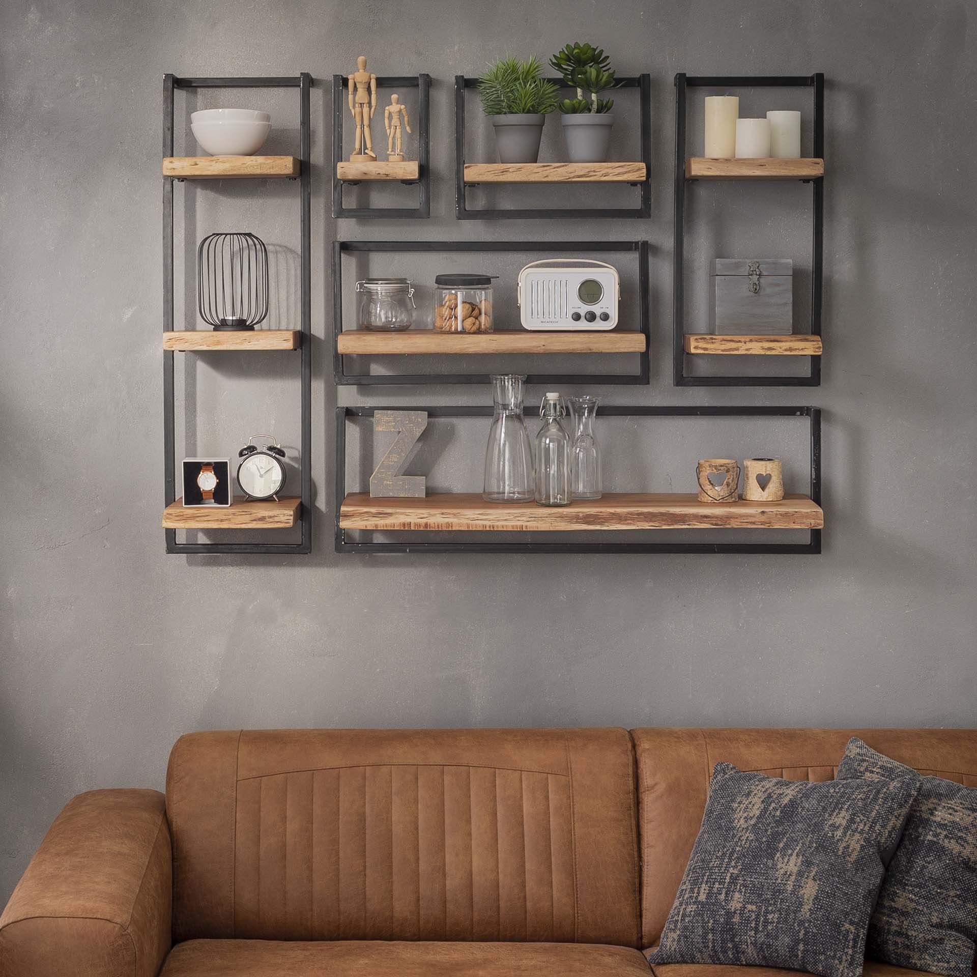 Wandplank Jacob - Bruin - Acaciahout - 30 cm