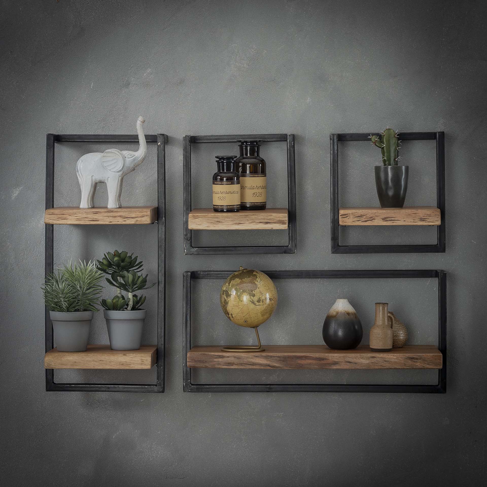 Wandplank Jacob - Bruin - Acaciahout - 30 cm