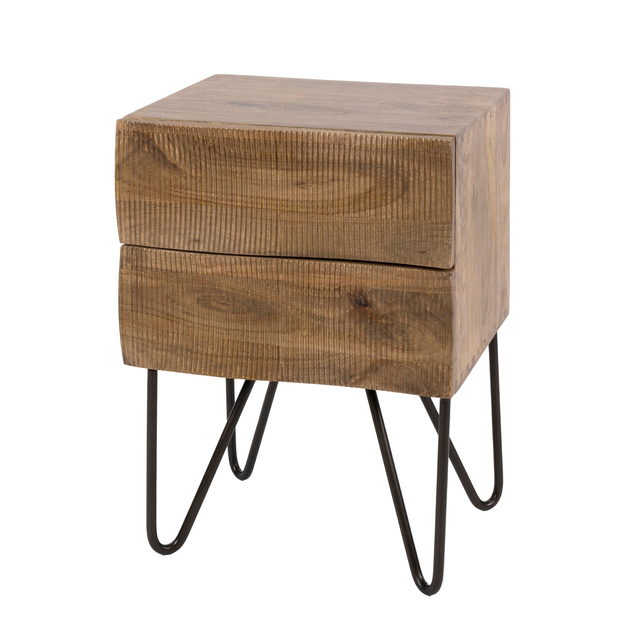 Nachtkastje Sorano - Mangohout - Staand