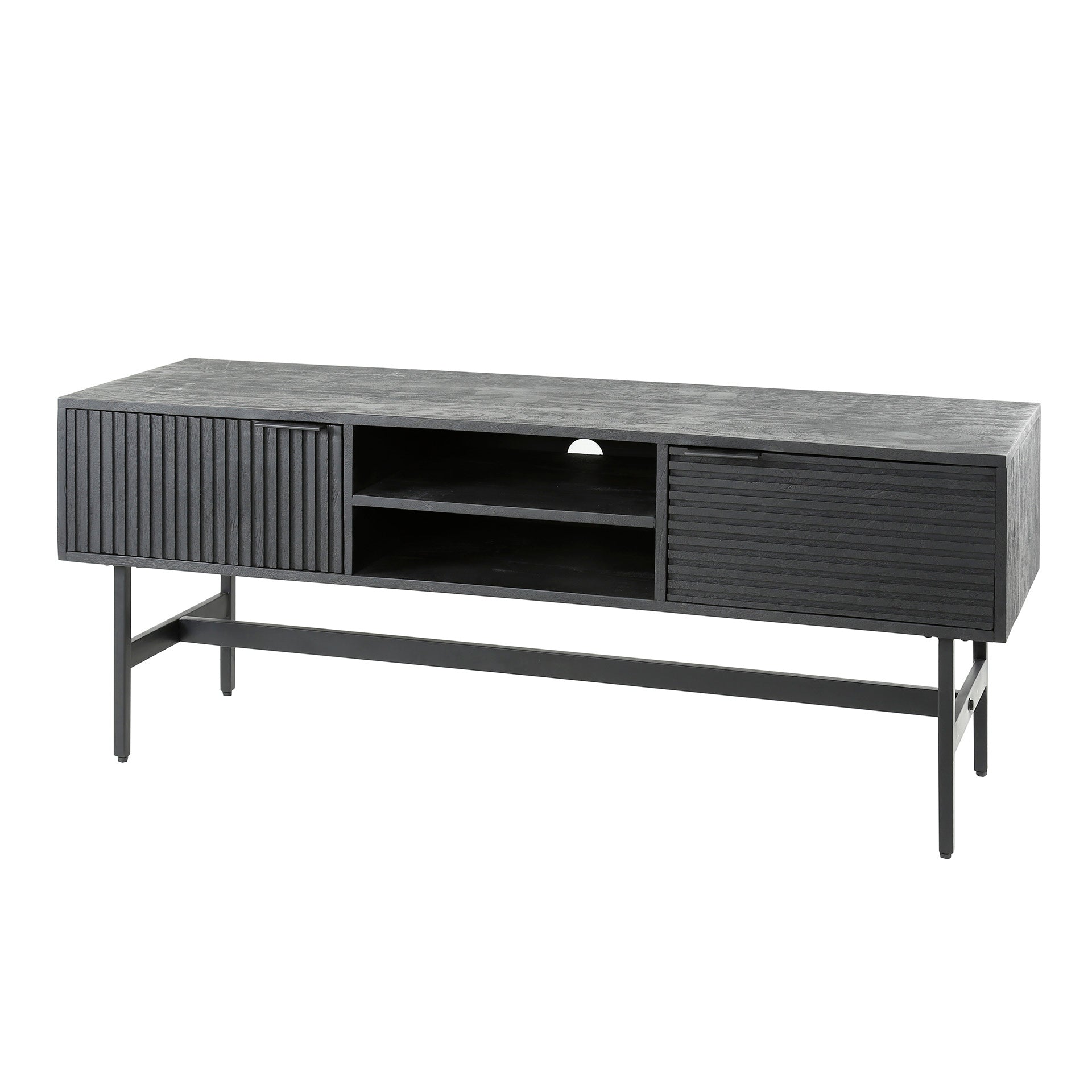TV-meubel Reverie - Zwart - Mangohout