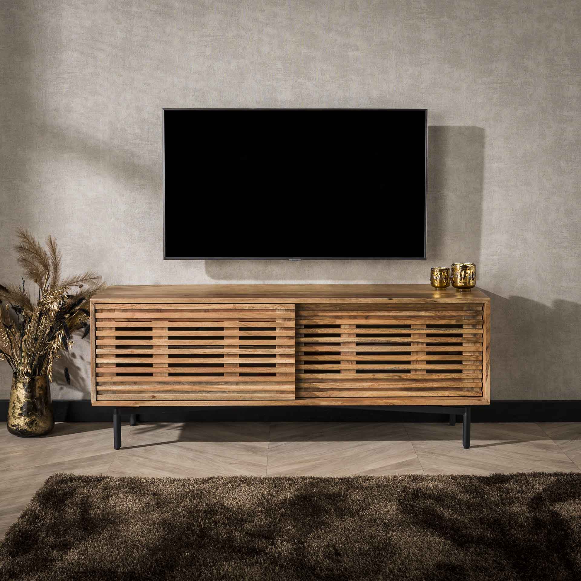 TV-meubel Valerie - Lichtbruin - Acaciahout