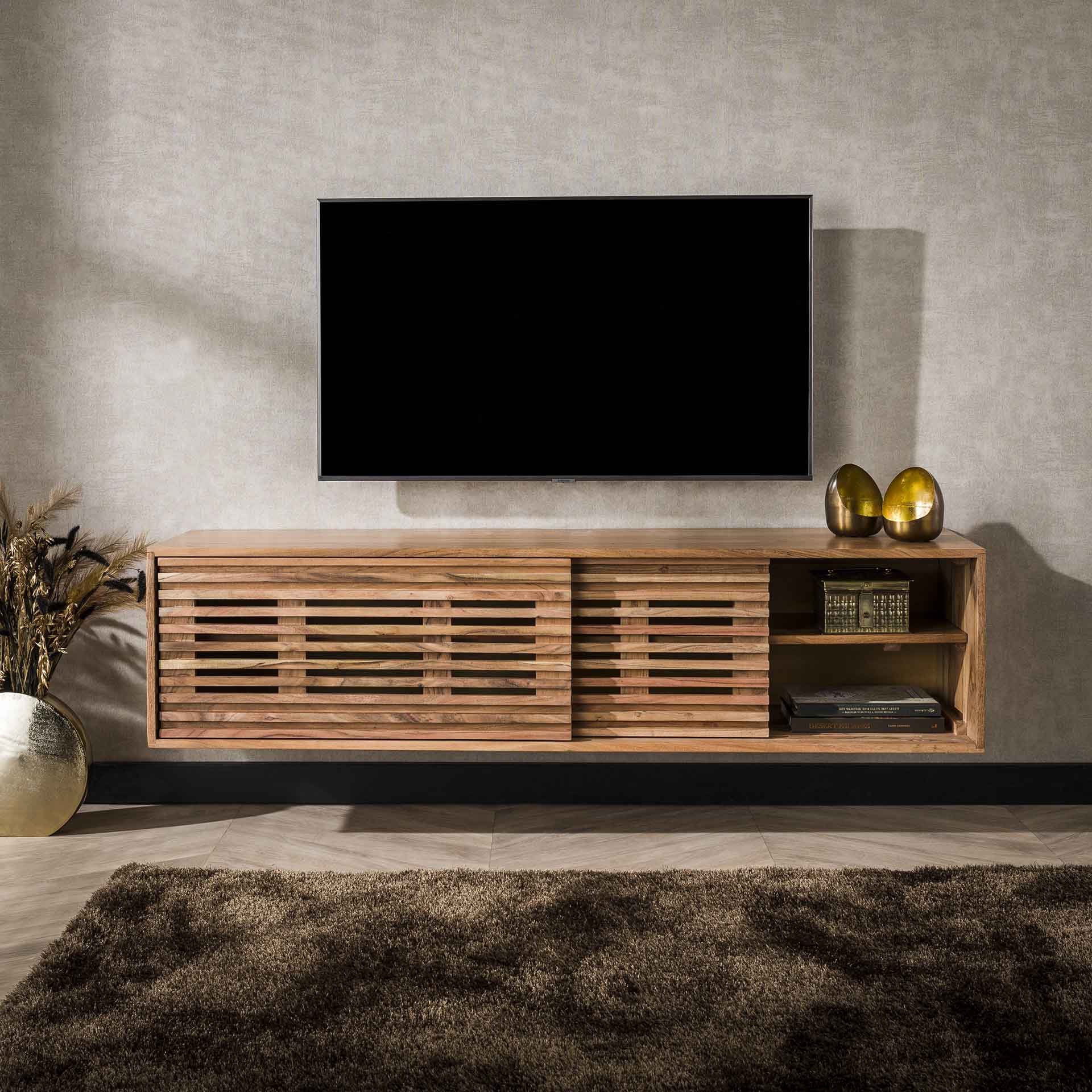 TV-meubel Storm - Bruin - Acaciahout