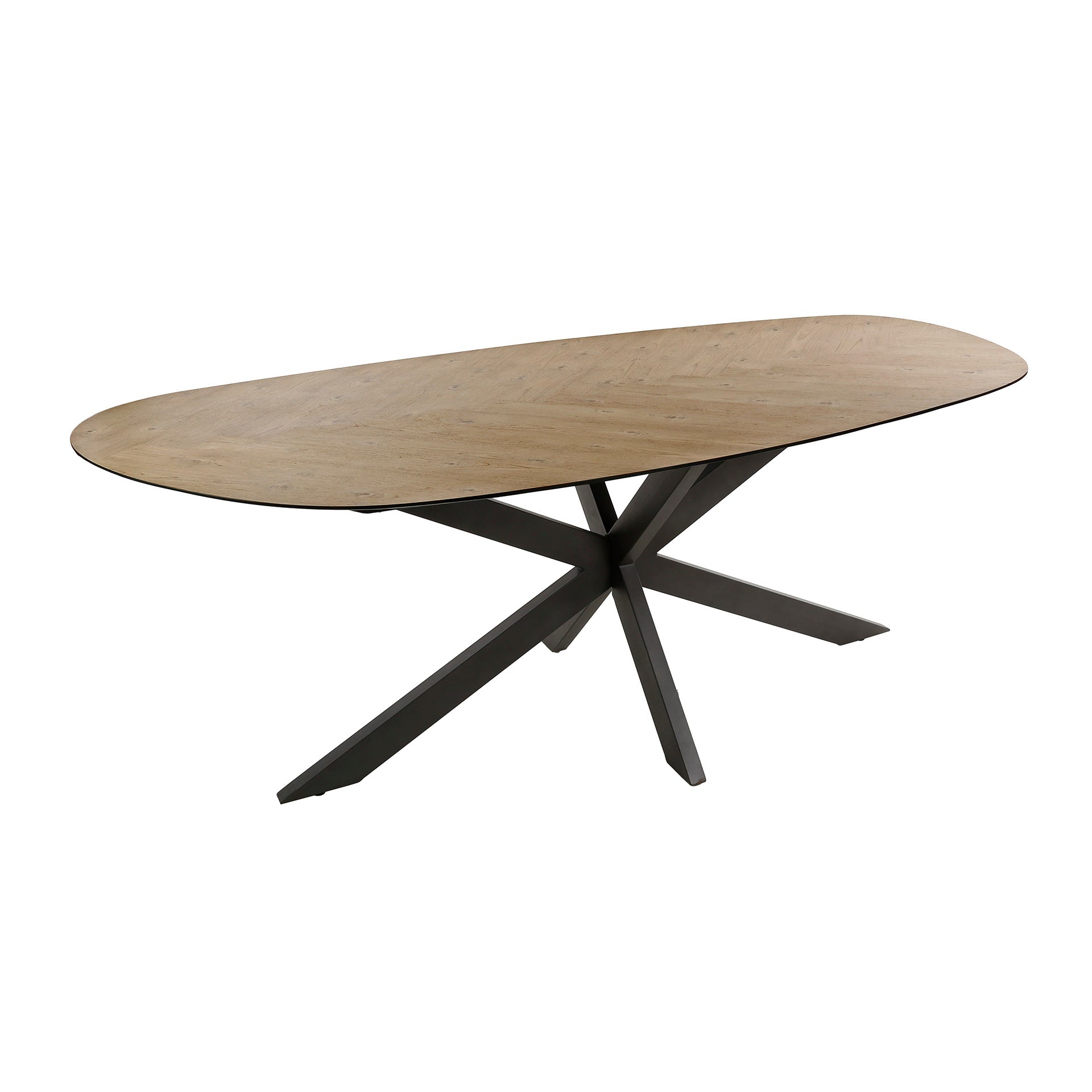 Eettafel David - Organisch - Teakhout - 215 cm