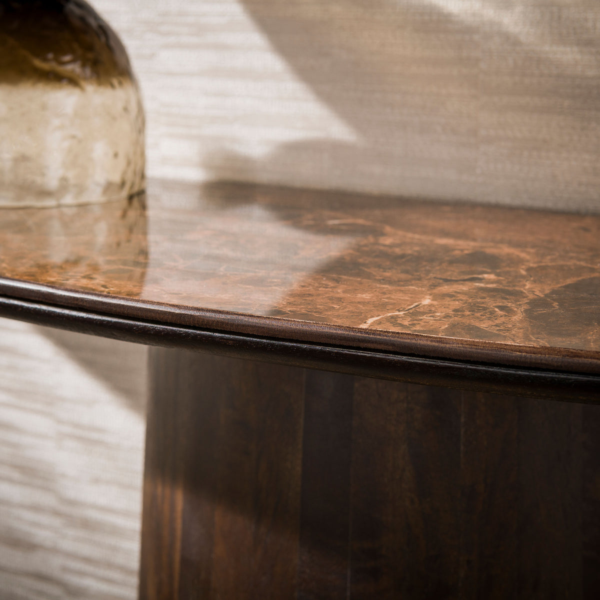 Haltafel Empera van Meubelista, 120 cm, keramiek Dark Emperador