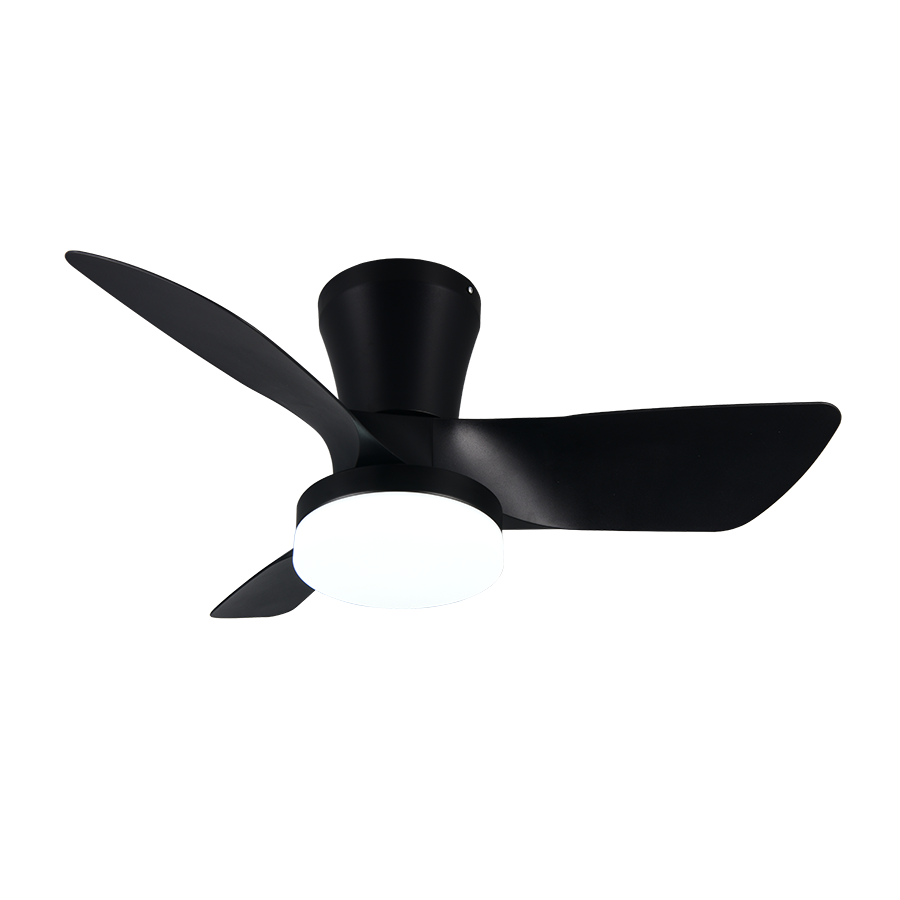 Plafondventilator Lynn - Met Lamp - Zwart - Dimbaar - Koud + Warm