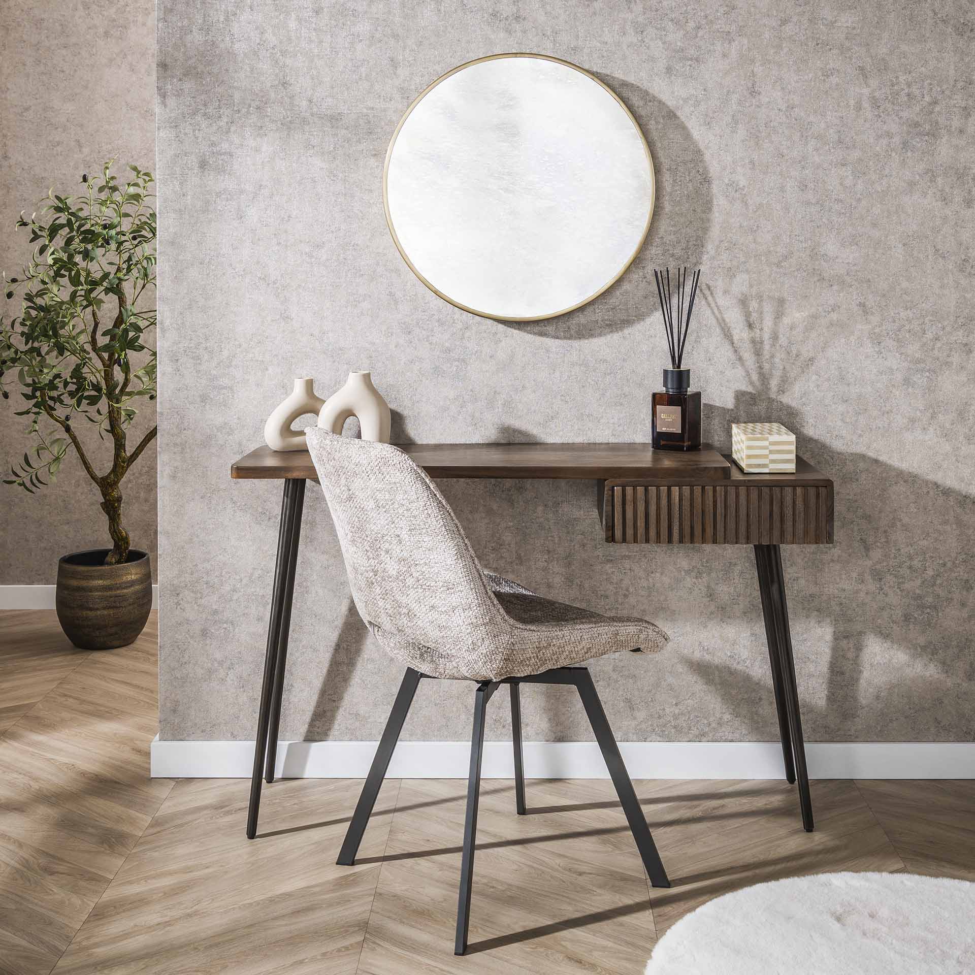 Haltafel Linaro - Bruin - Acaciahout - 76 cm