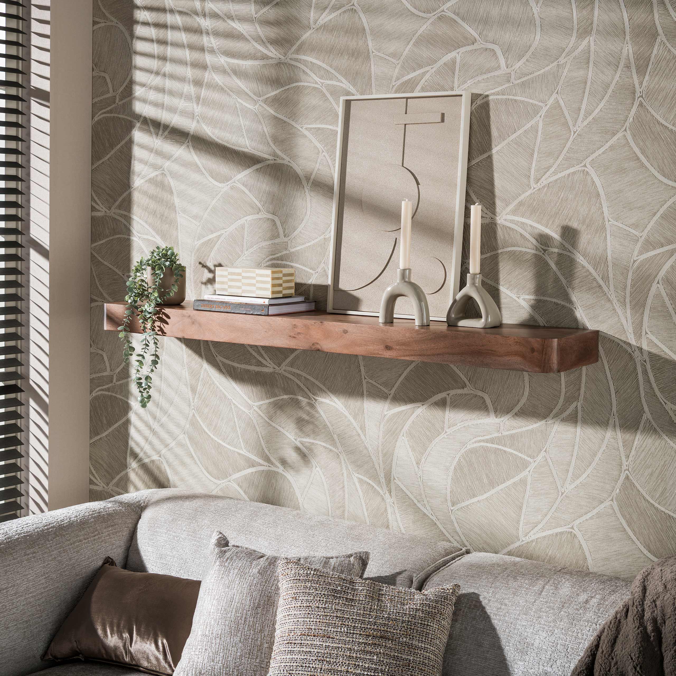 Wandplank Brodie - Donkerbruin - Acaciahout - 150 cm