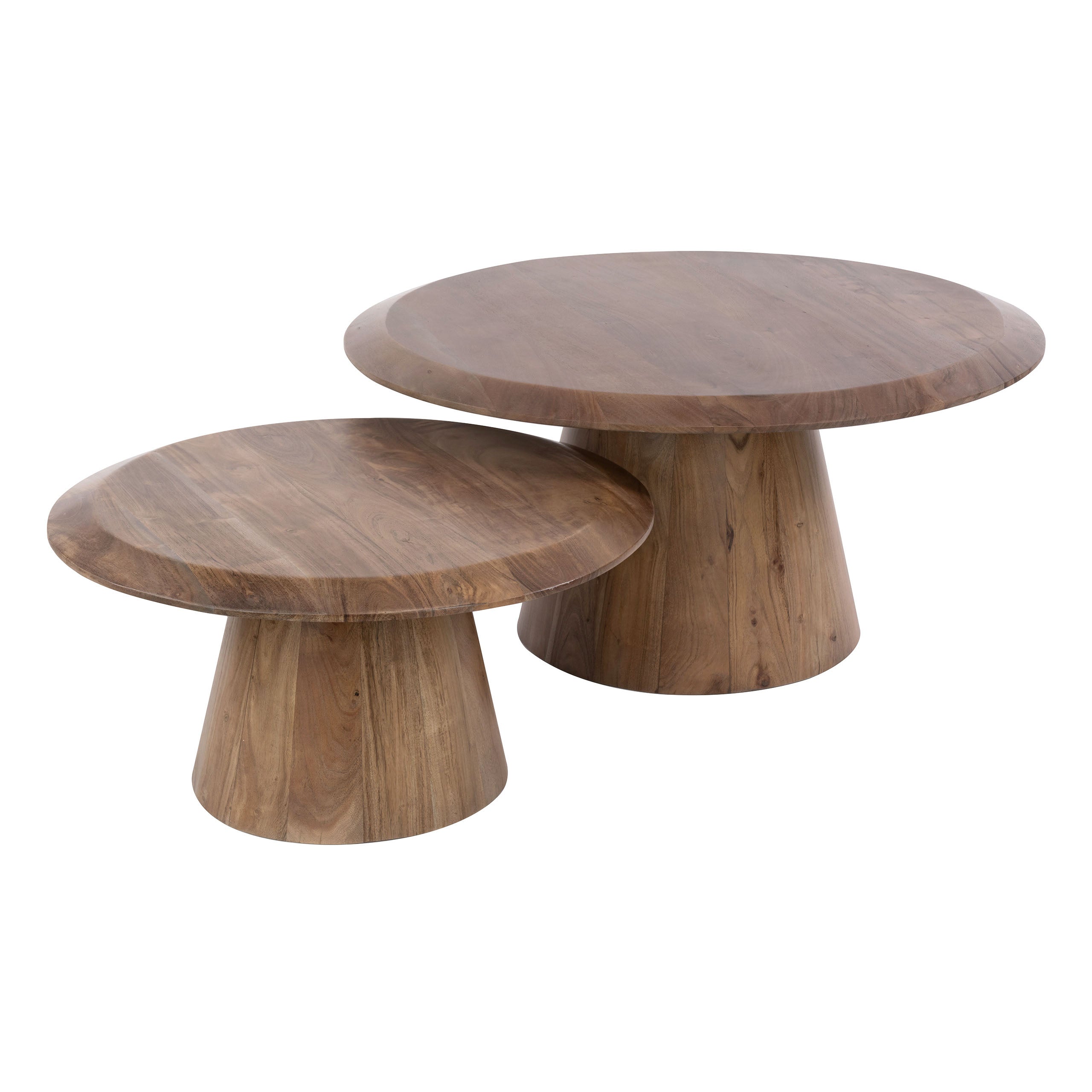 Salontafel Juna - Rond - Acaciahout - Set van 2
