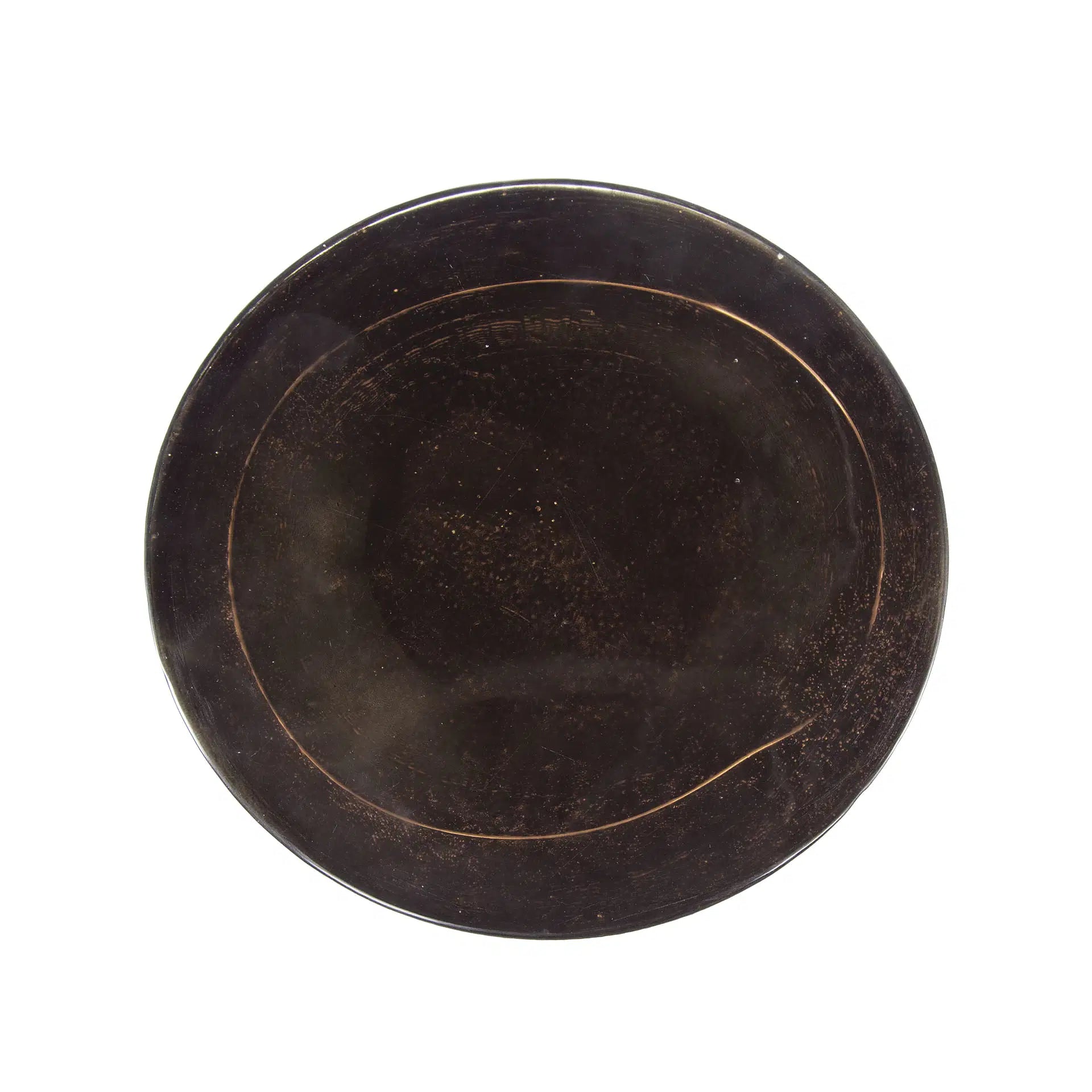Bijzettafel Veyro - Rond - Koper - Glas - 60 cm