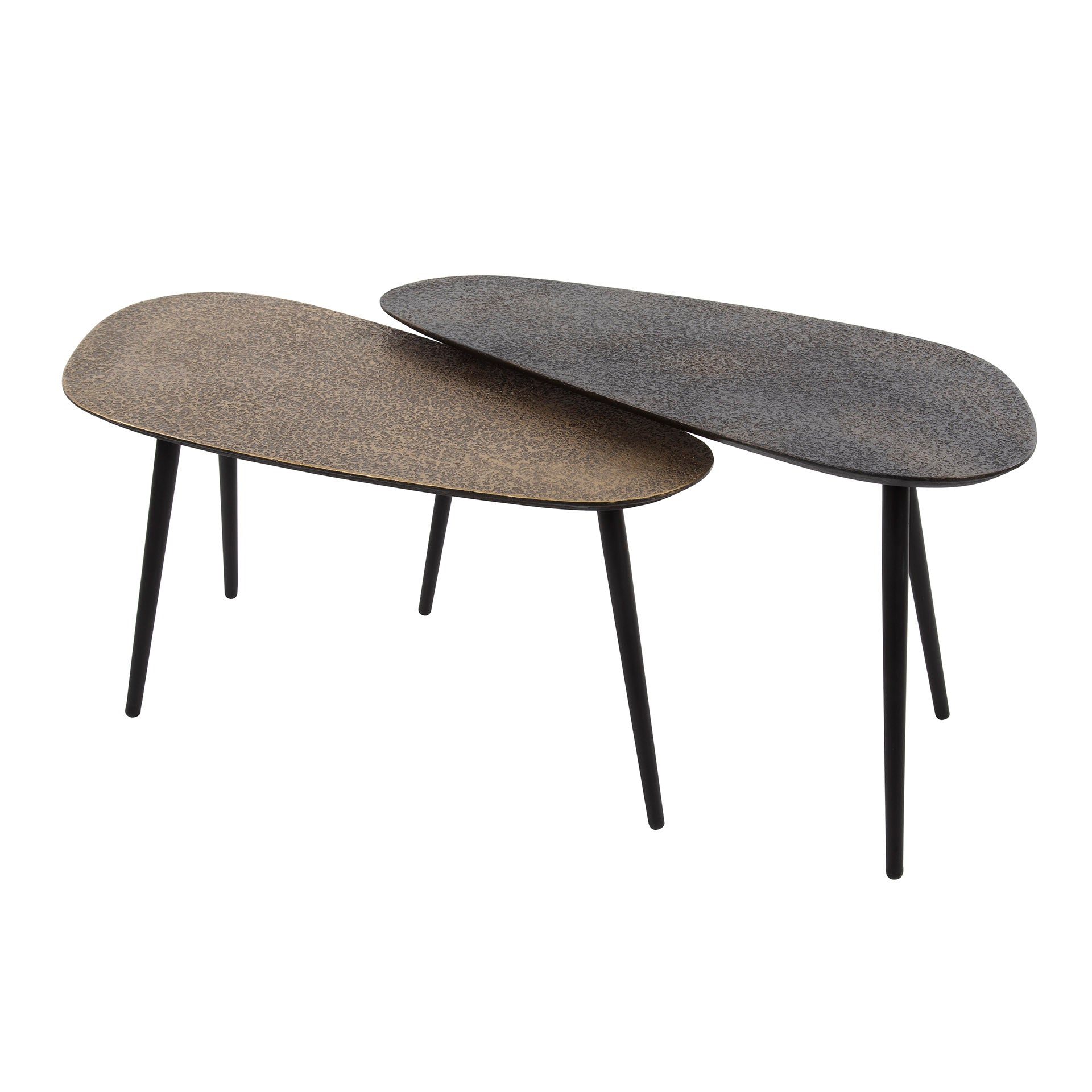 Salontafel Ella - Organisch - Metaal - Set van 2