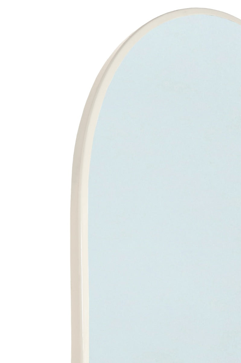 Gebogen Spiegel Elva - Ivoor - 200 cm