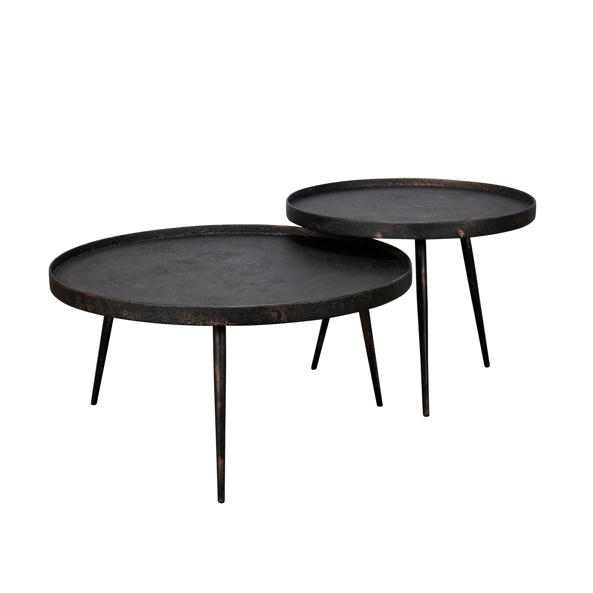 Salontafel Oracle - Rond - Metaal - Set van 2