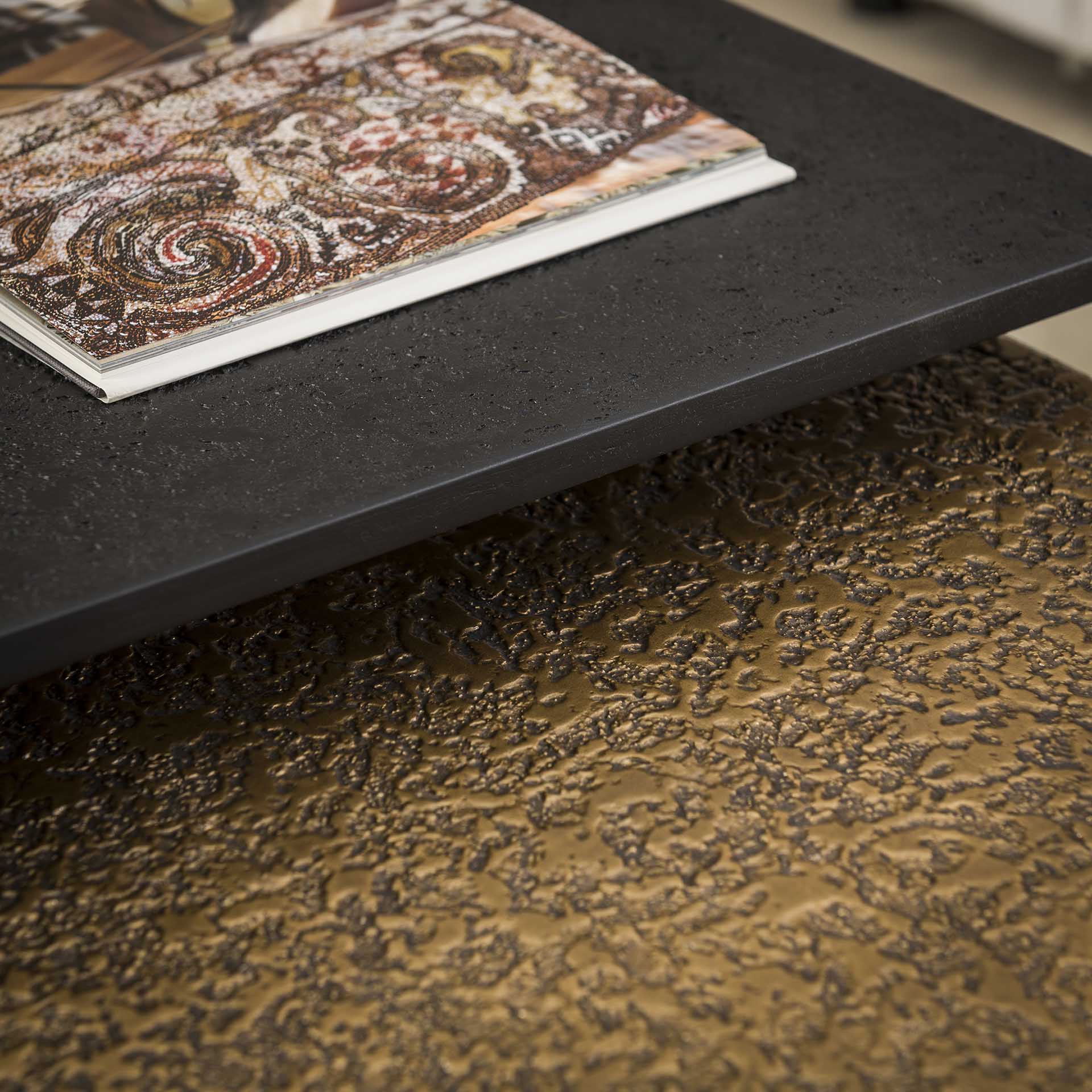 Salontafel Titan - Brons/Zwart - Metaal - Set van 2