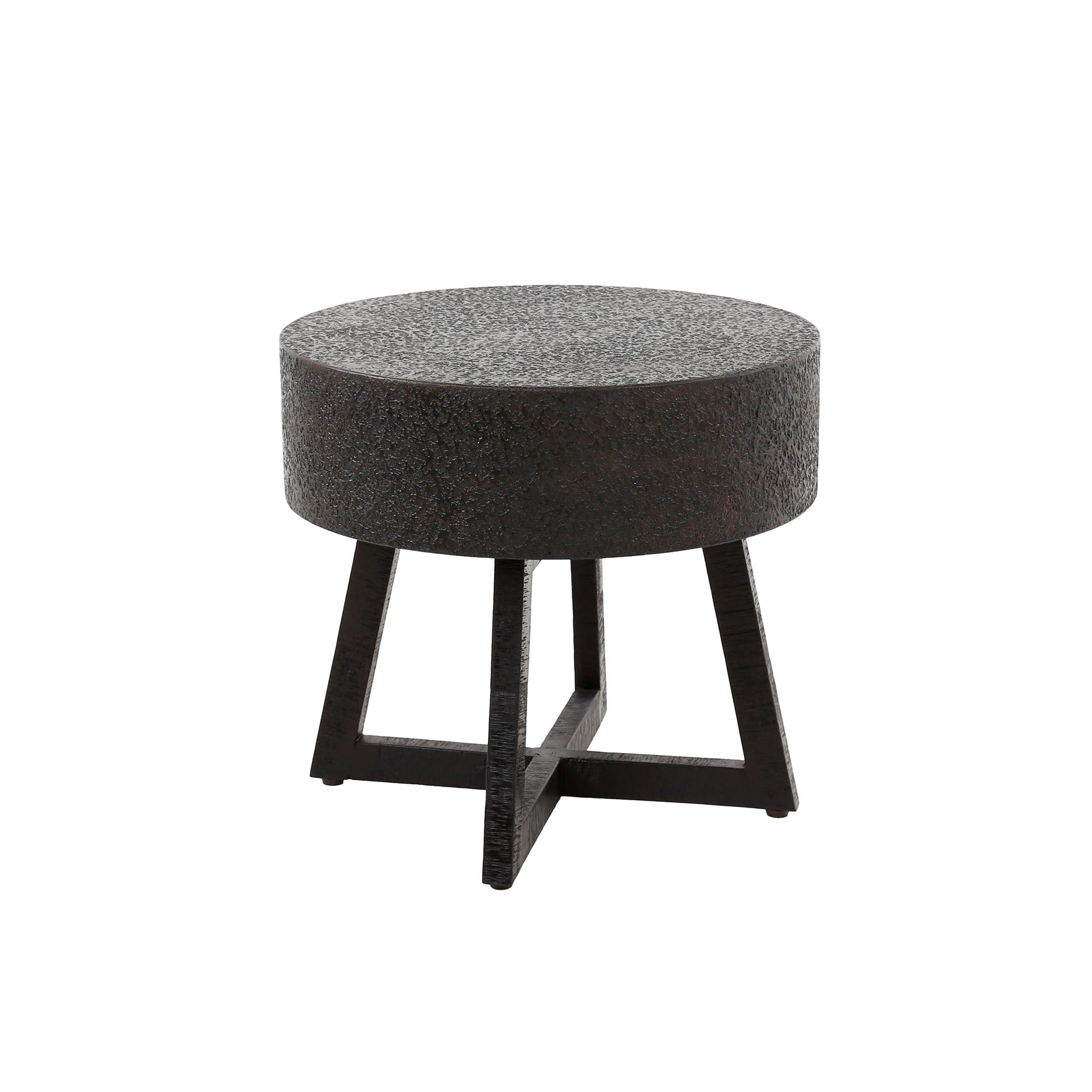 Salontafel Cole - Rond - Liquid Metal - Ø 50 cm