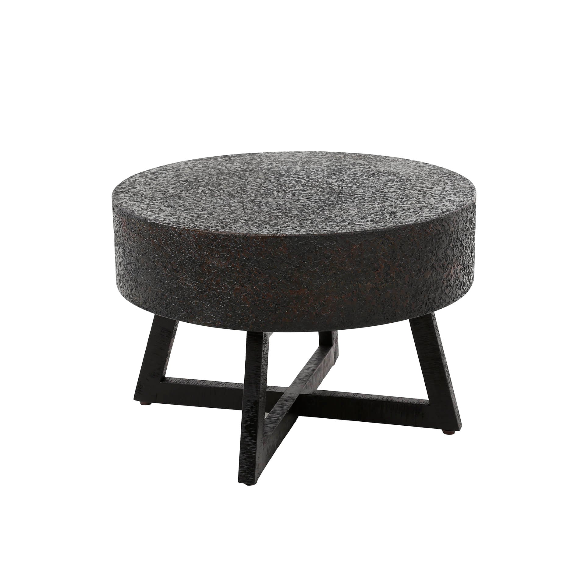 Salontafel Cole - Rond - Liquid Metal - Ø 60 cm