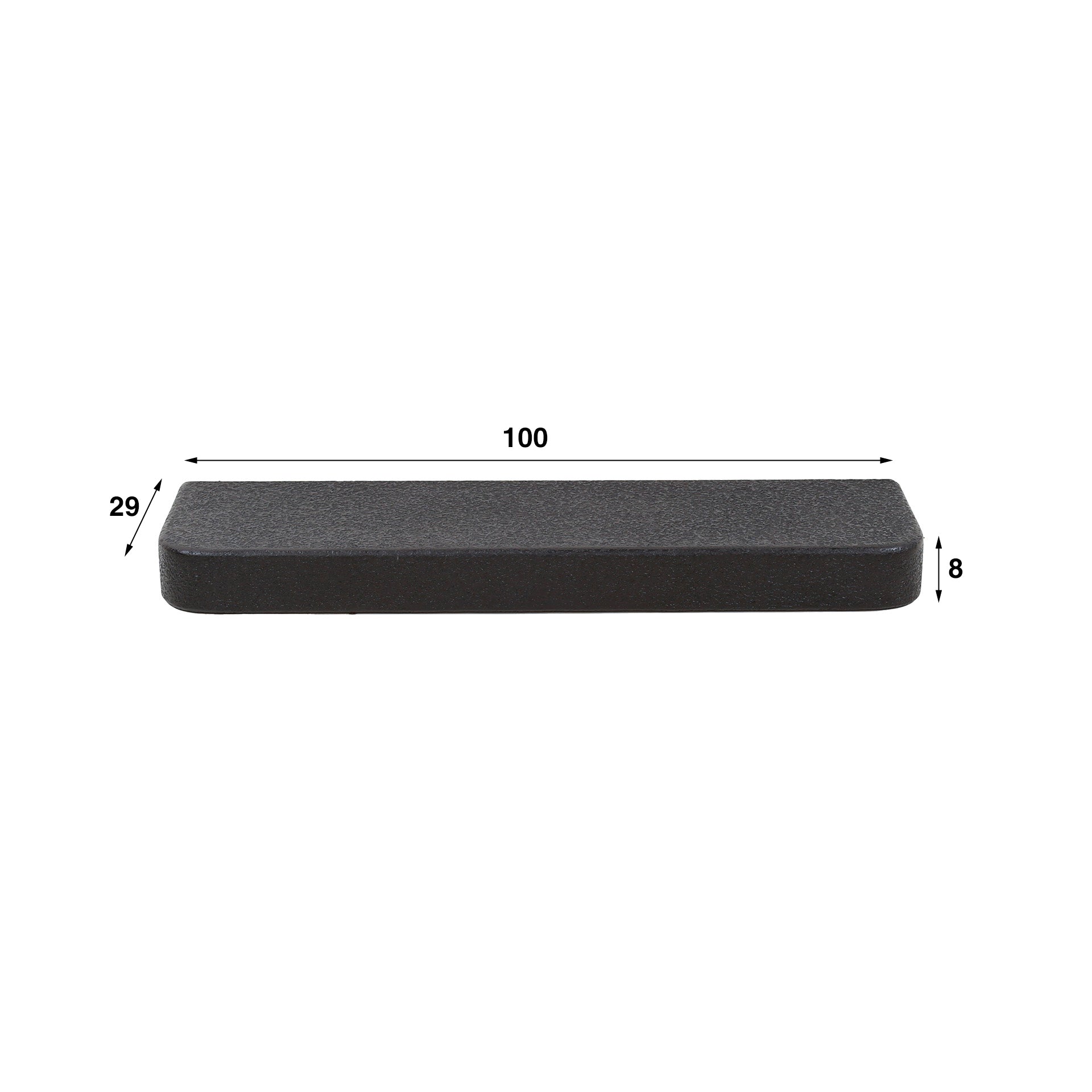Wandplank Liv - Zwart - Liquid Metal - 100 cm