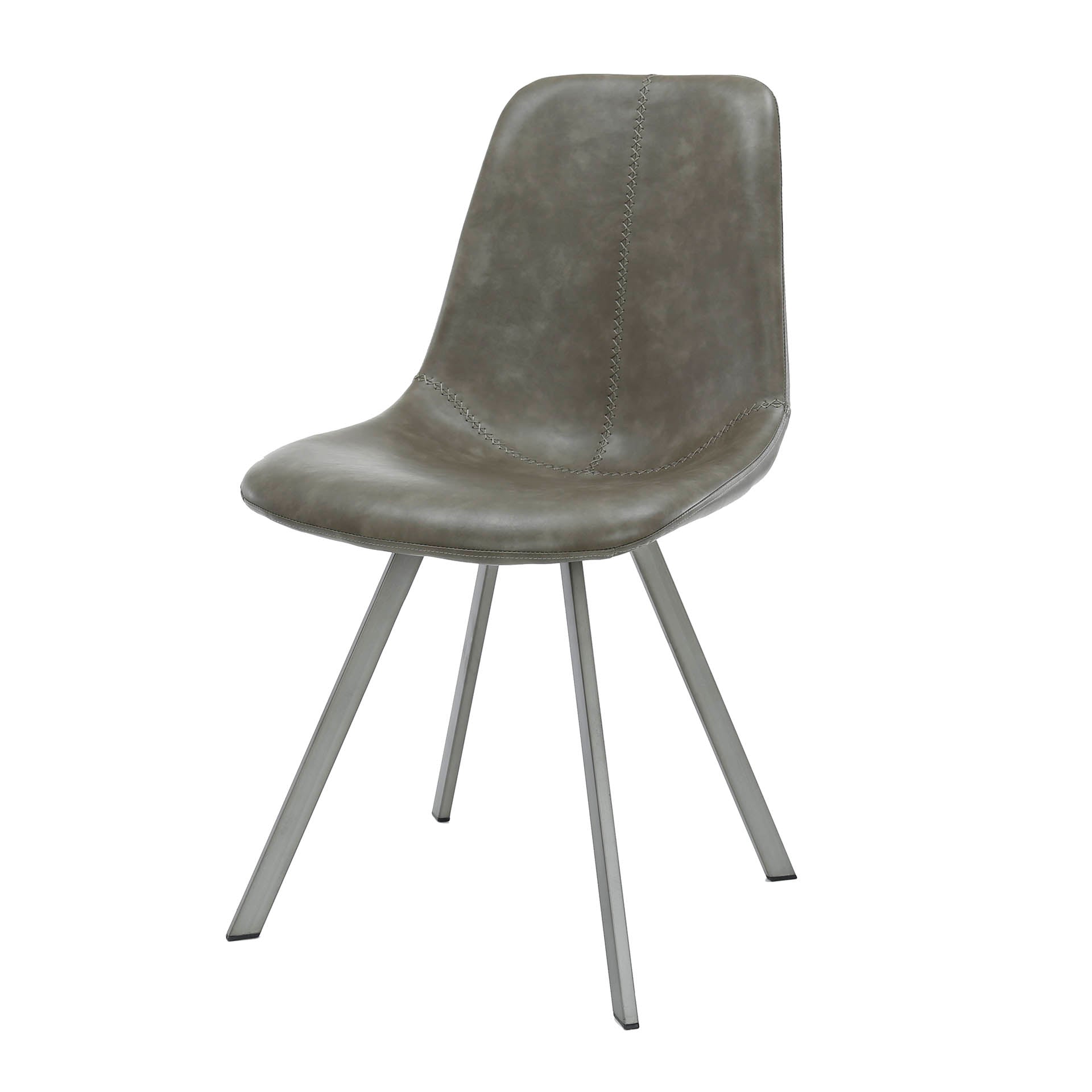 Eetkamerstoel Ziggy - Taupe - Microleder