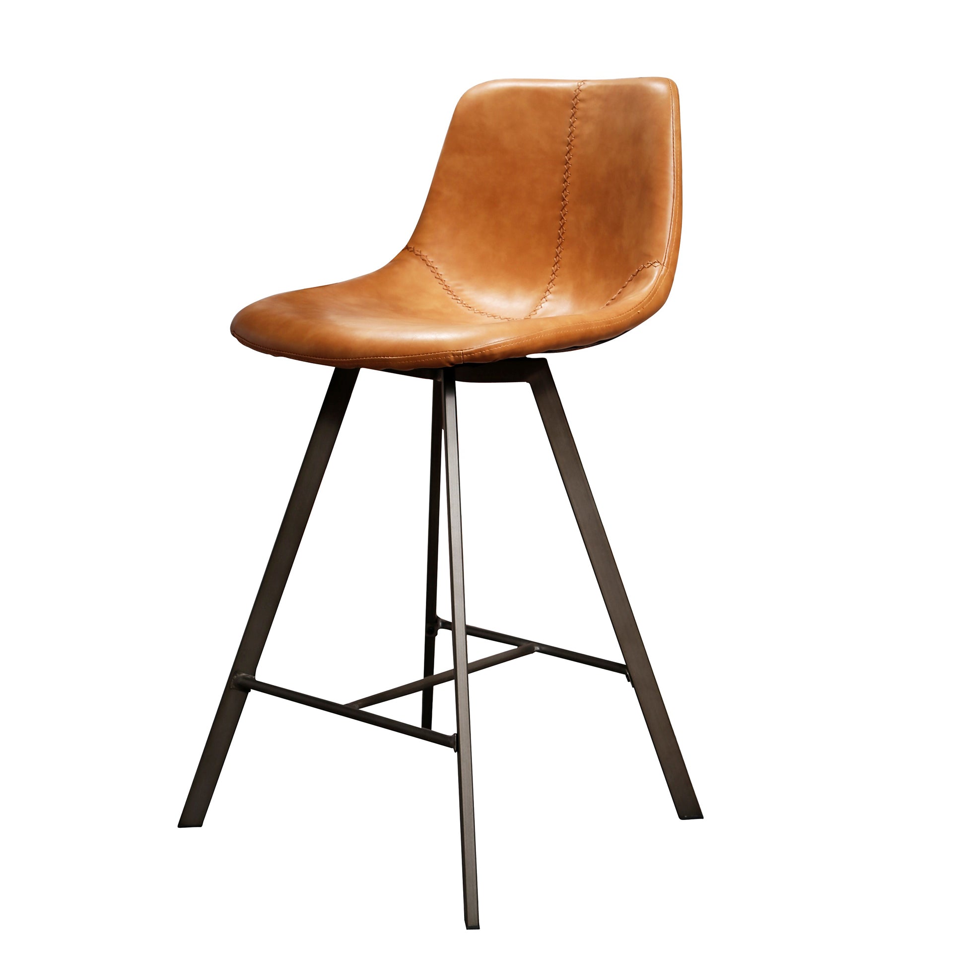 Barstoel Grace - Bruin - Microleder