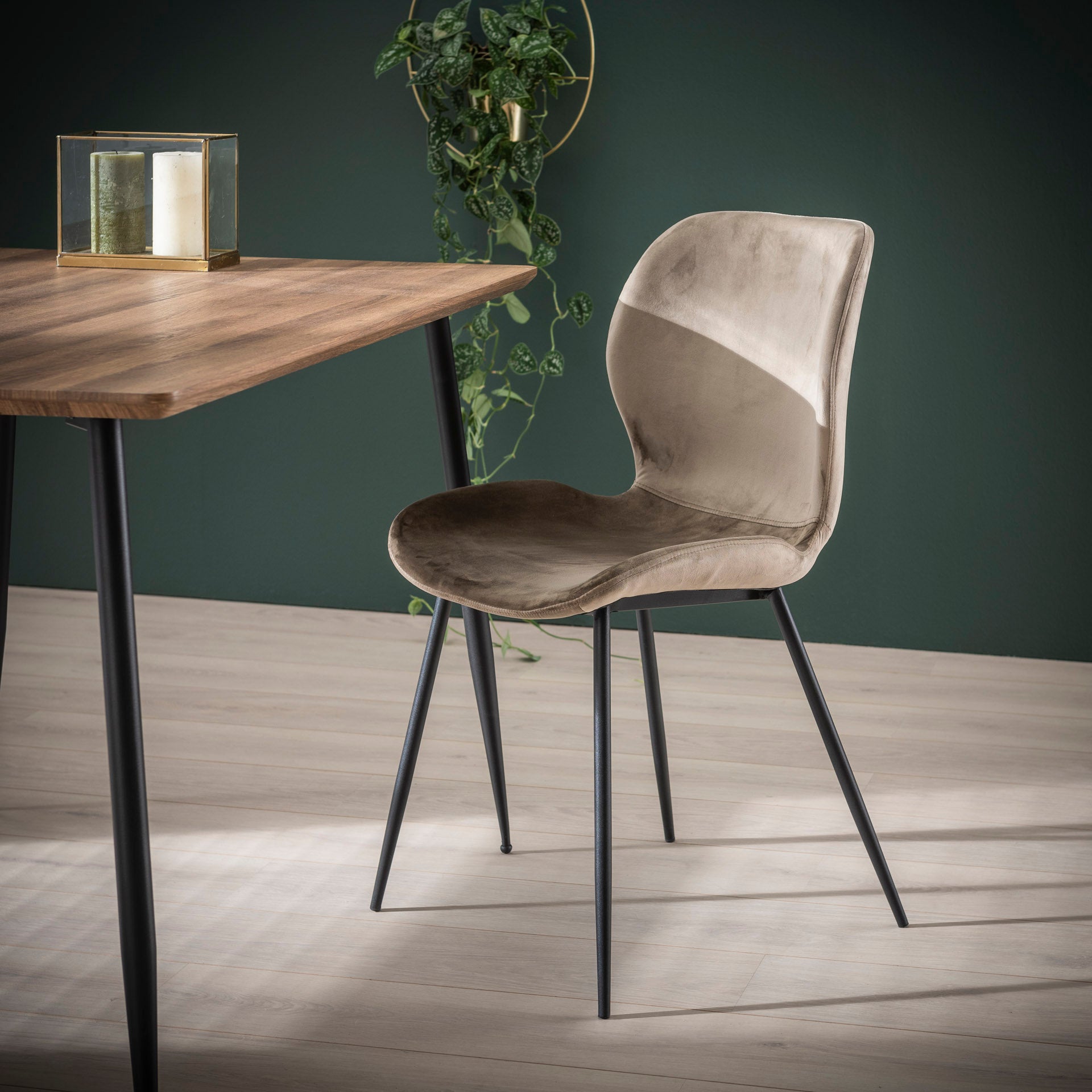 Eetkamerstoel Dream - Champagne - Velvet