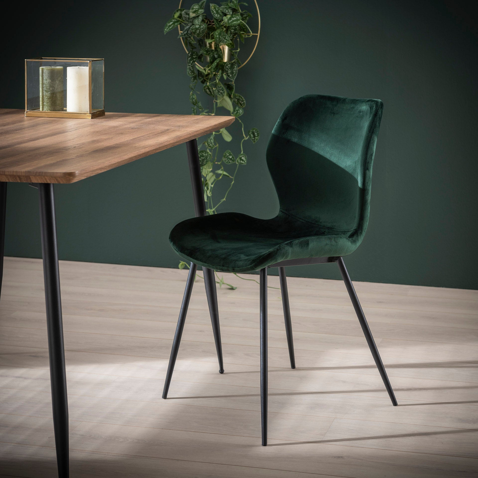 Eetkamerstoel Dream - Groen - Velvet