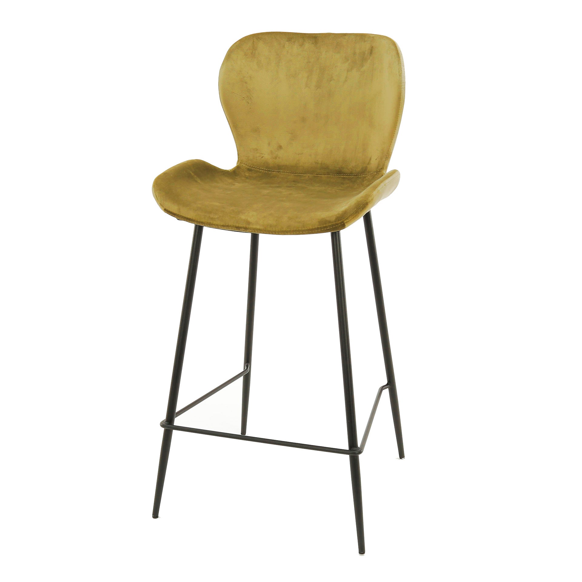 Barstoel Sapphire - Goud - Velvet