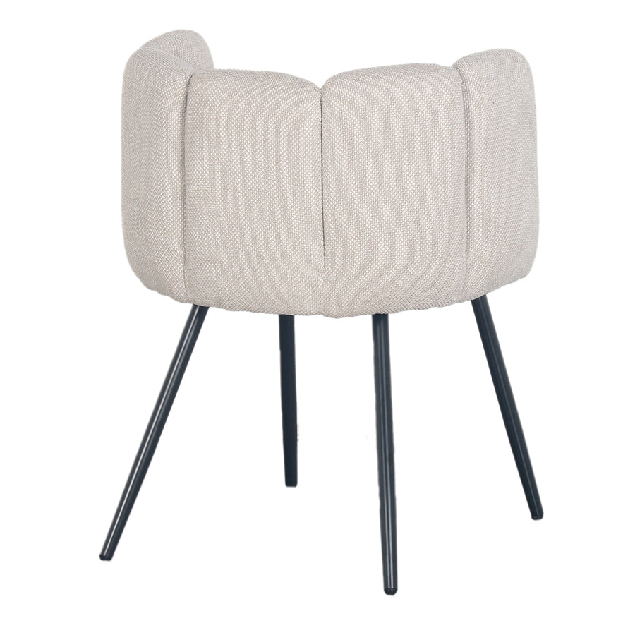 Eetkamerstoel Elara - Beige - Linnen