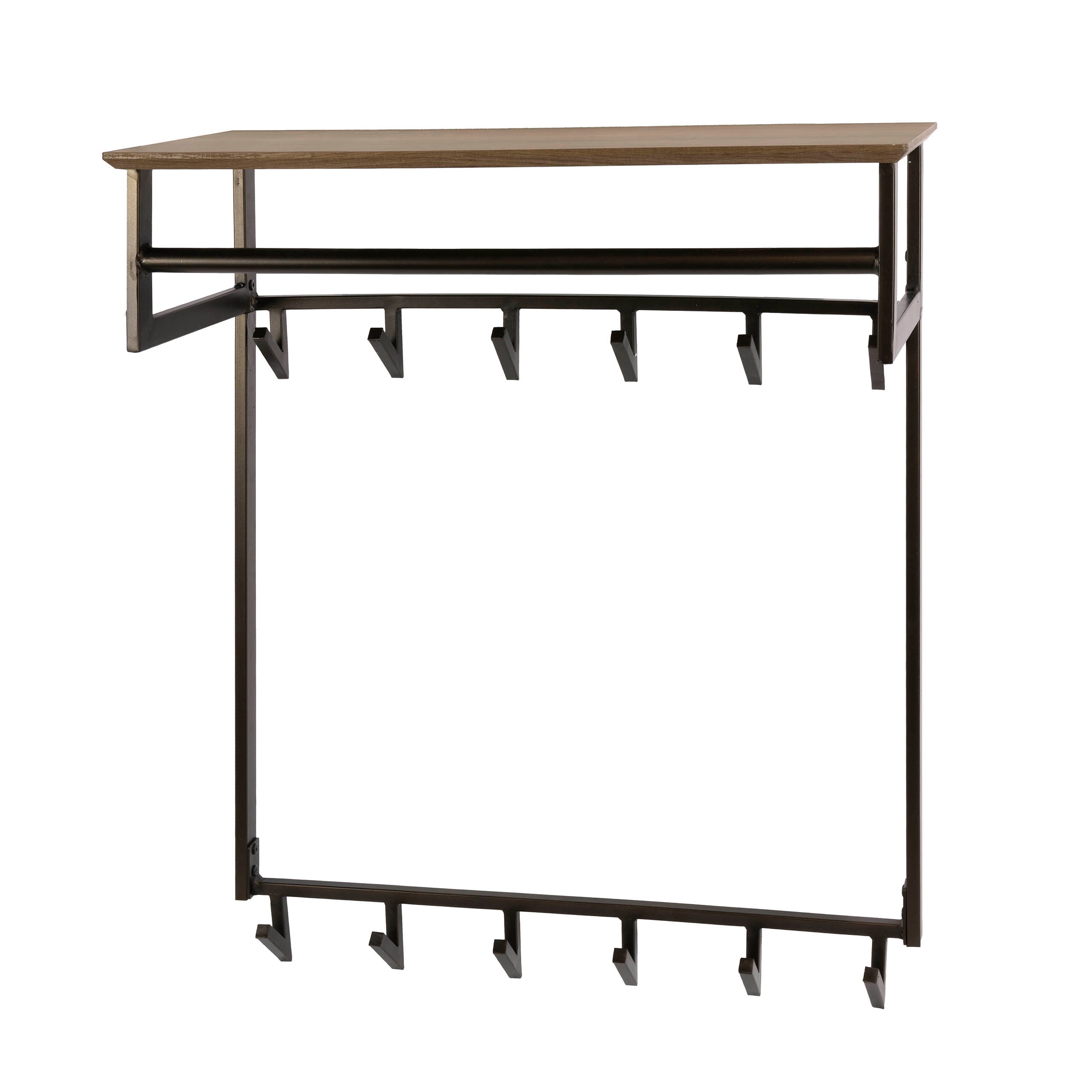 Kapstok Marlo - Brons - Gepoedercoat Staal - 12 haken