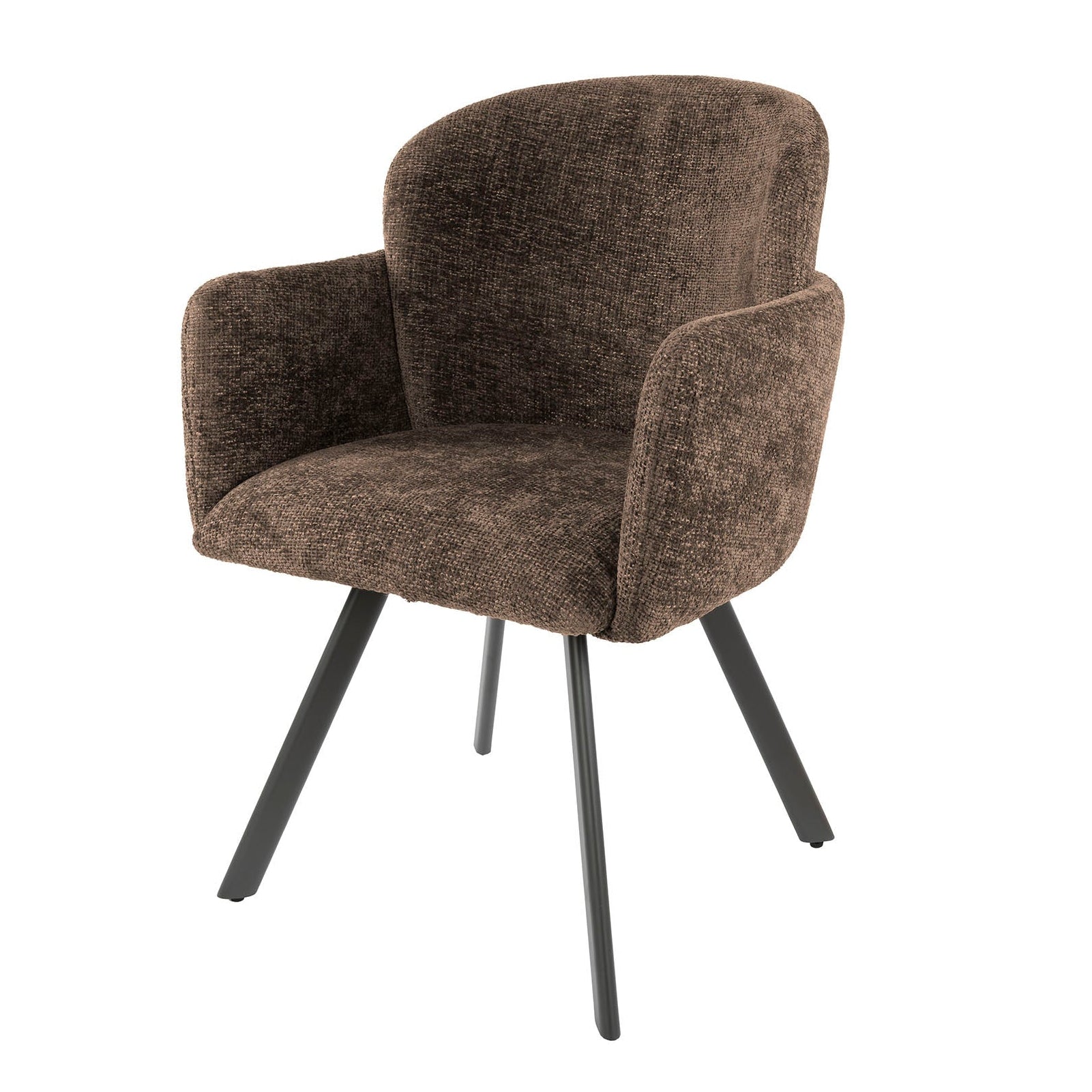 Eetkamerstoel Vionne - Taupe - Renegade Stof - Draaibaar