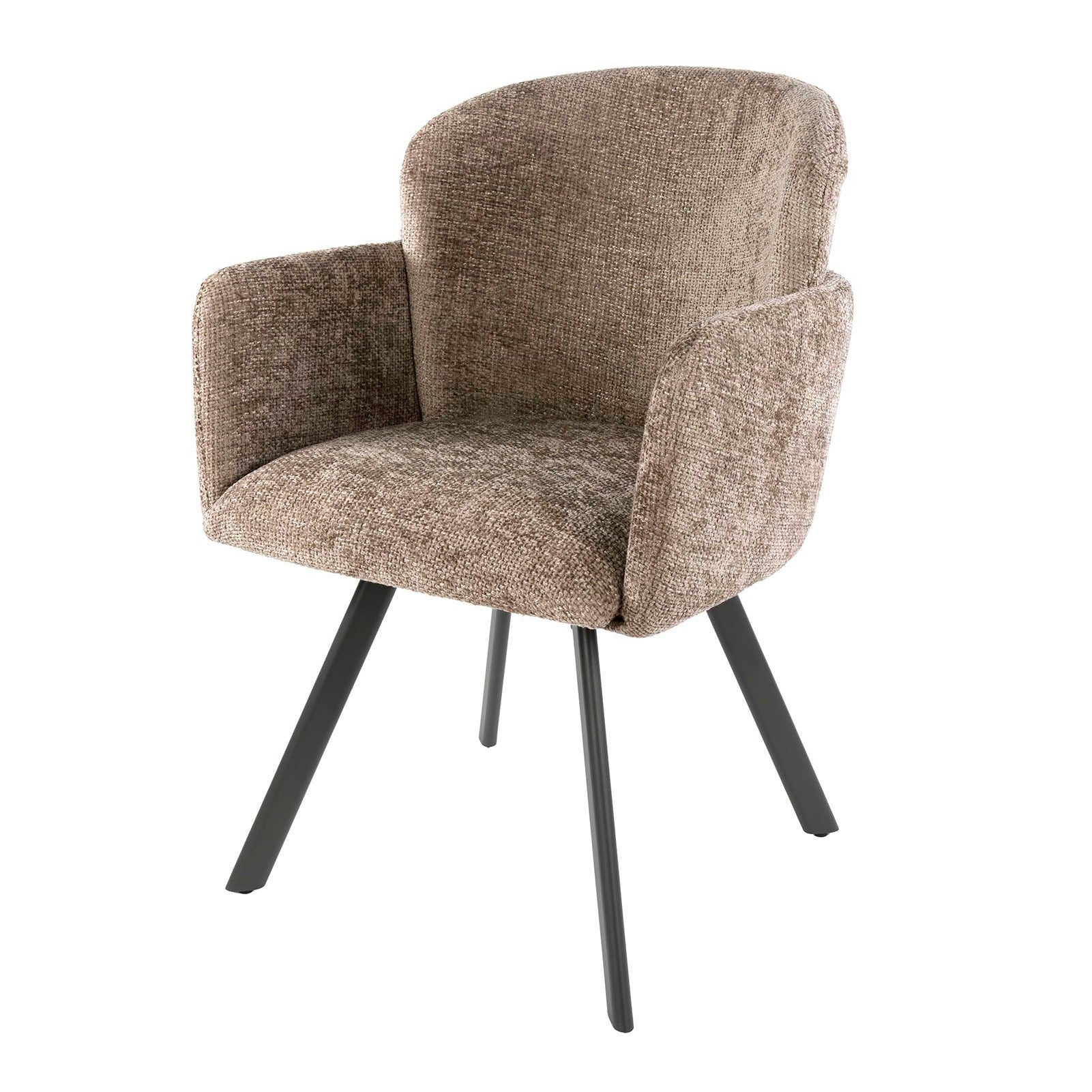 Eetkamerstoel Vionne - Champagne - Renegade Stof - Draaibaar