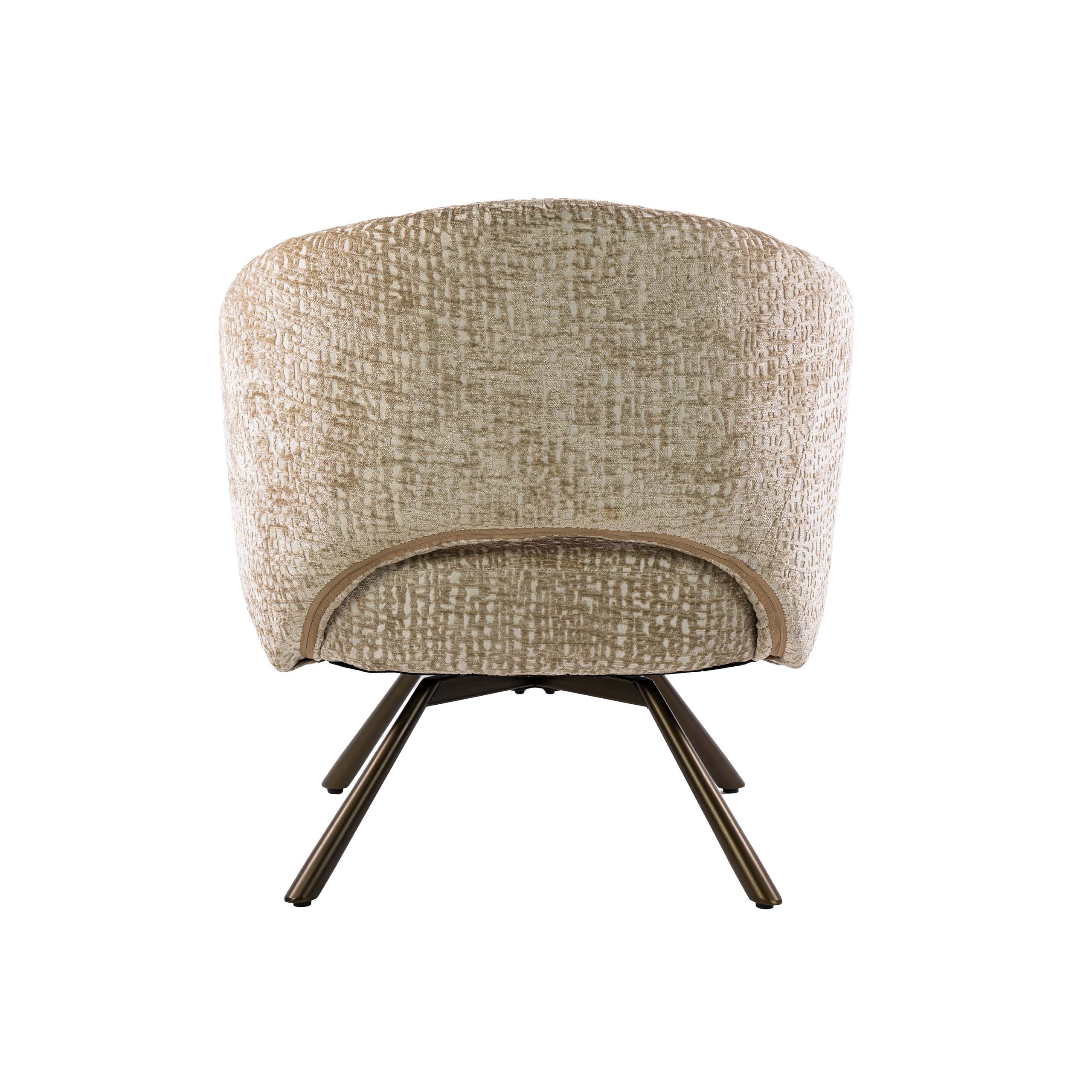 Draaifauteuil Lolu - Beige - Monti Stof - Pocketvering