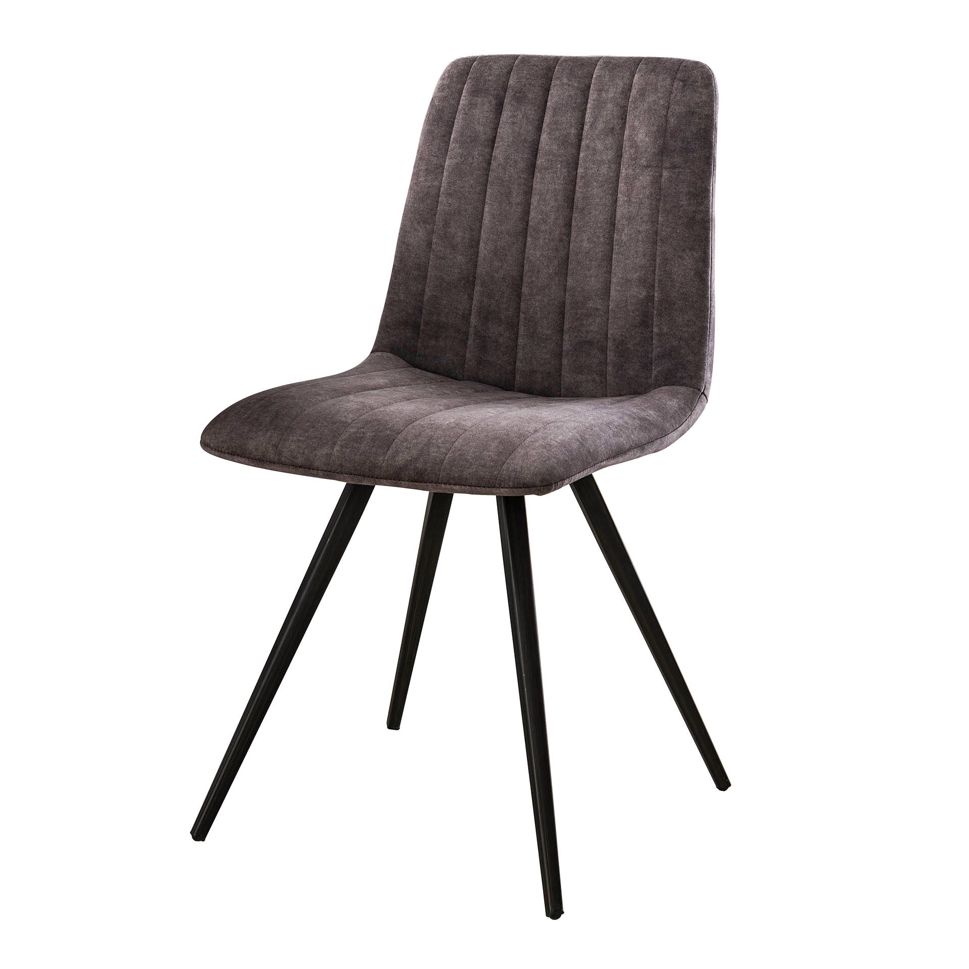 Eetkamerstoel Stitch - Grijs - Velvet