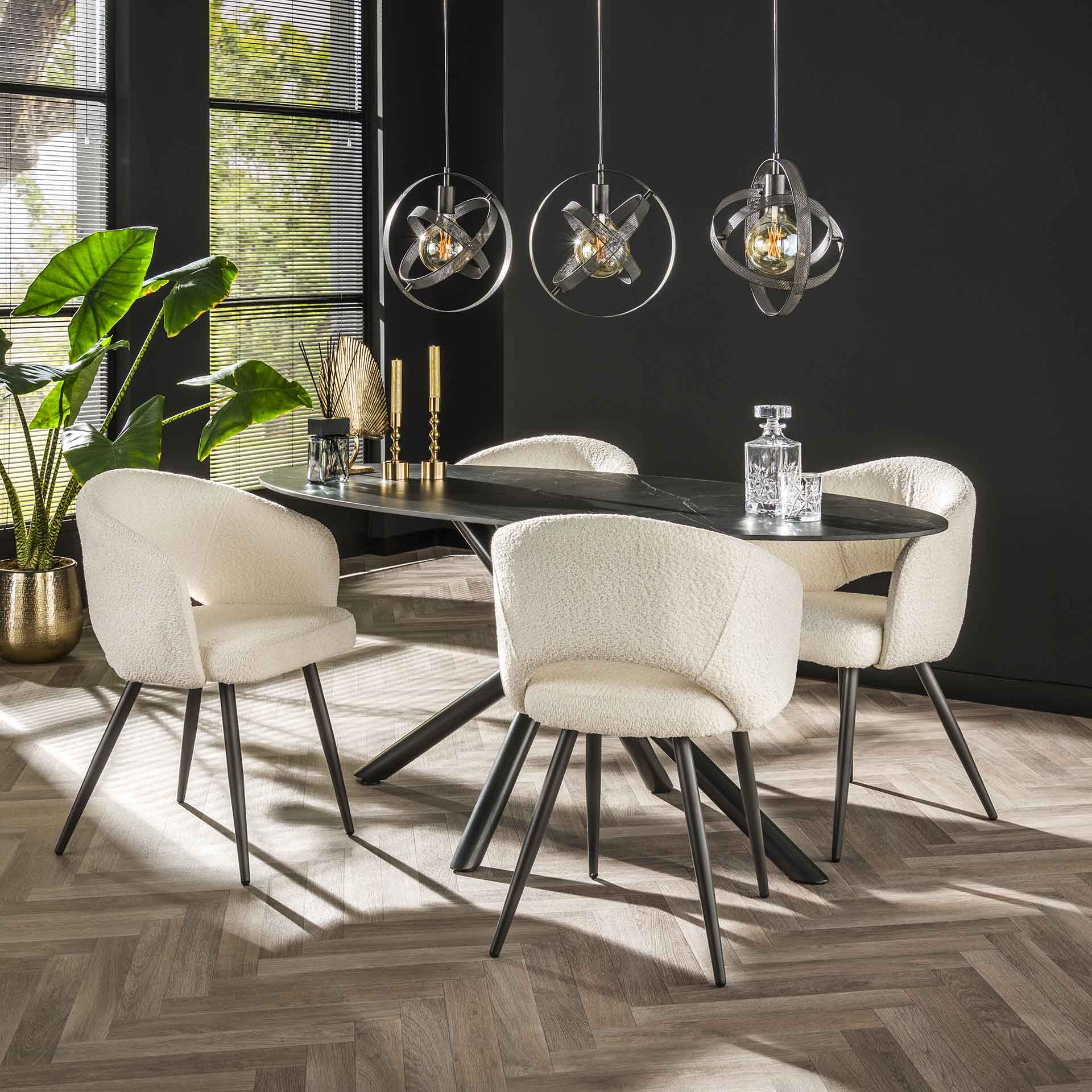 Eettafel Nolan - Ovaal - Keramiek - 180 cm