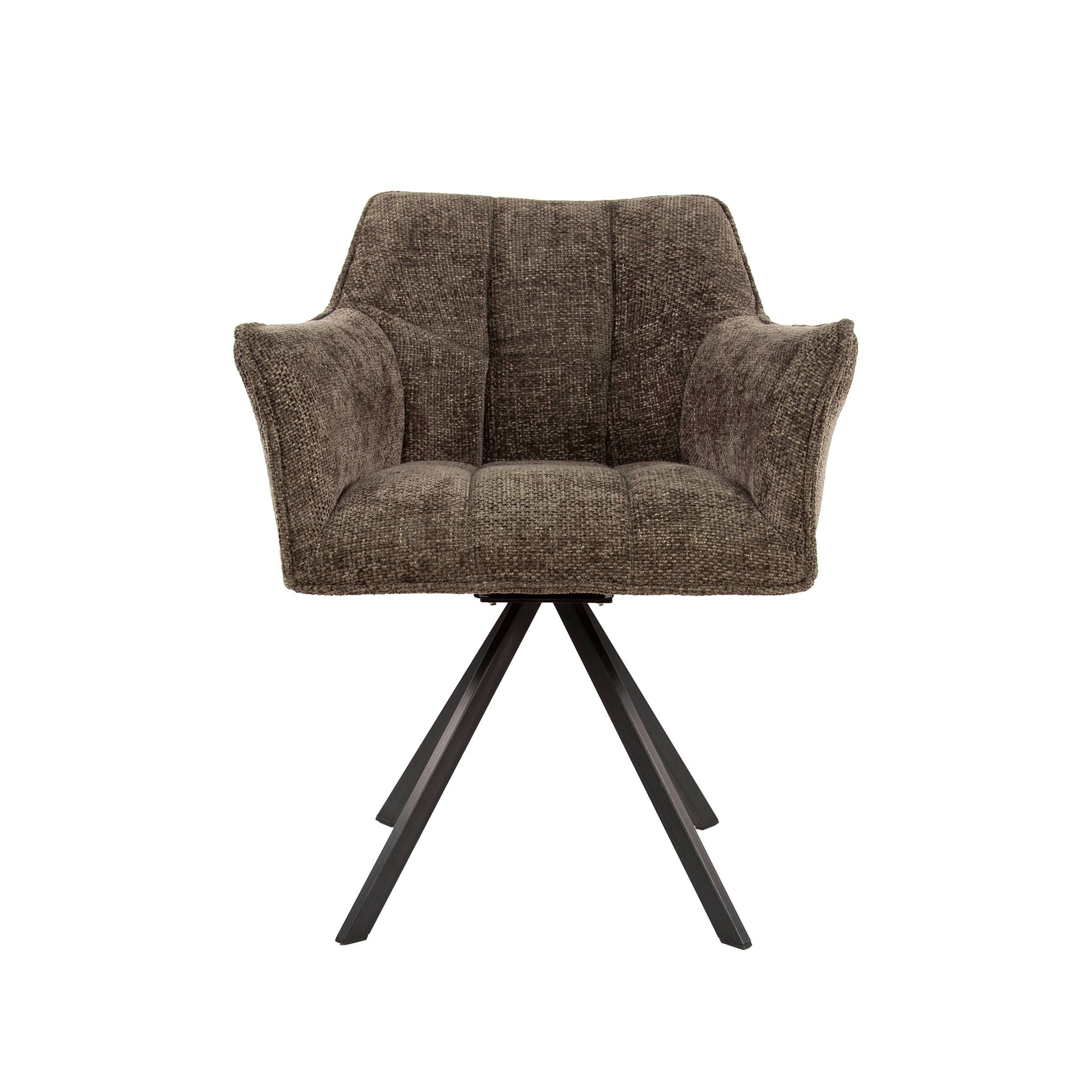 Eetkamerstoel Vantage - Taupe - Renegade Stof - Draaibaar