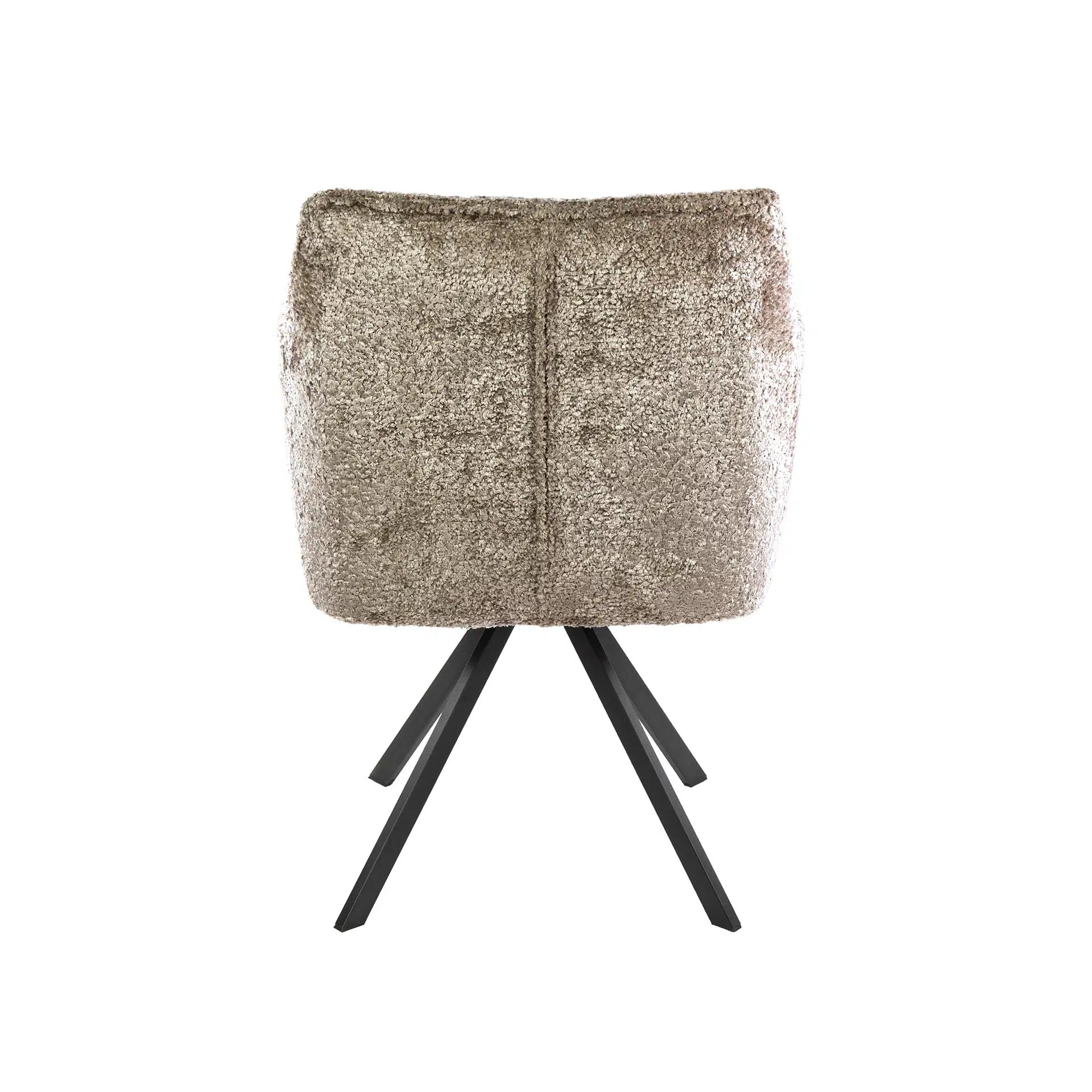 Eetkamerstoel Vantage - Beige - Savelle Stof - Draaibaar